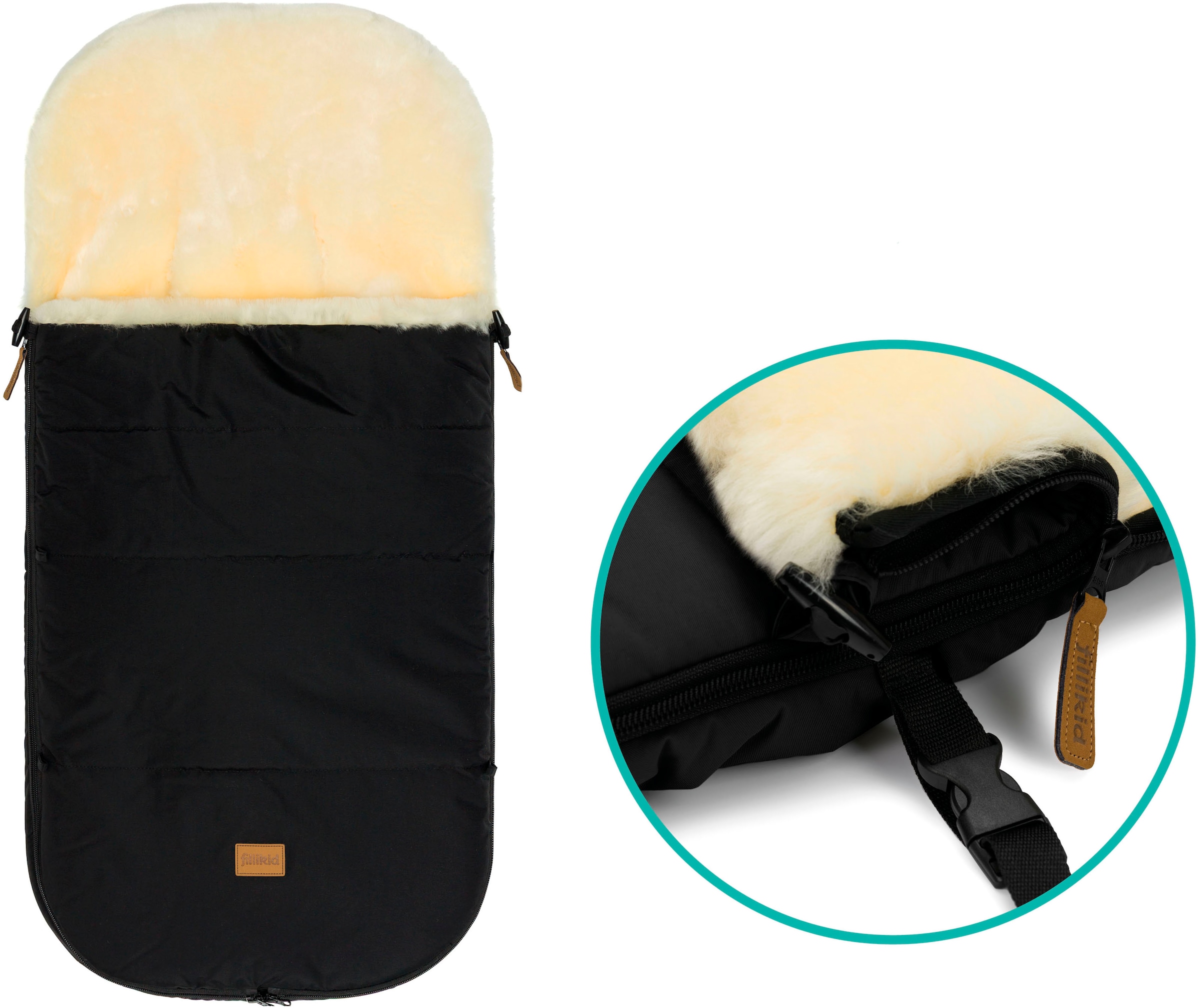 Fillikid Fußsack »Makalu, Lammfellfußsack«