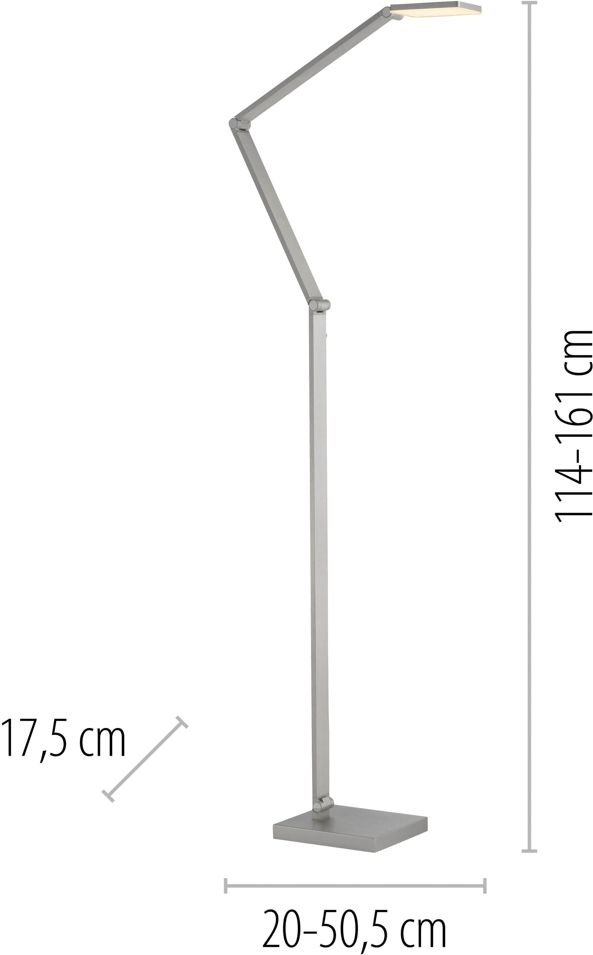 Paul Neuhaus LED Stehlampe »SAMSKY« LED-Board 1 Stk. warmweiß - kaltweiß Tastdimmer, CCT 2700-5000K, Memory, Höhenverstellbar