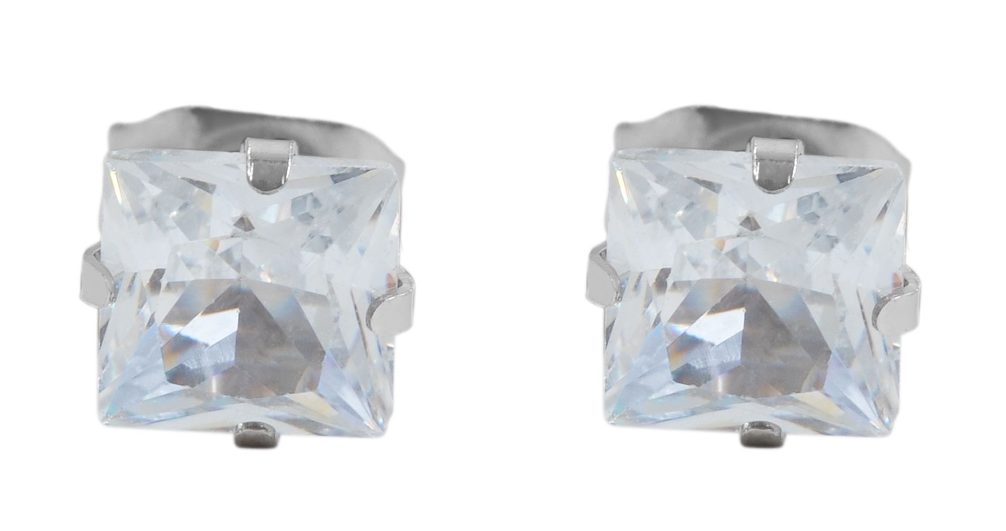 Adelia´s Paar Ohrstecker »Damen Ohrringe ¿ Ohrstecker aus Edelstahl mit Zirkonia«