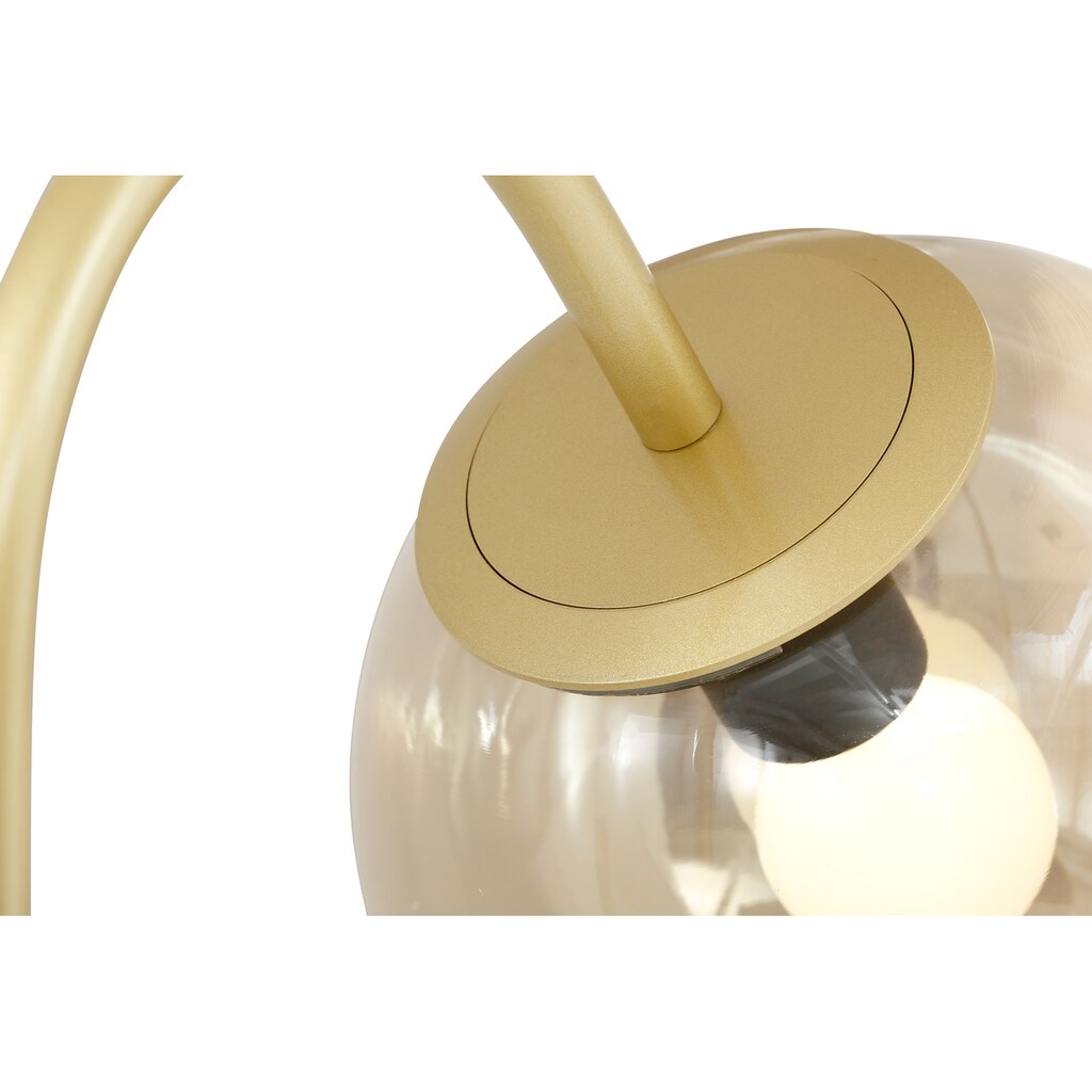Guido Maria Kretschmer Home&Living Stehlampe »Niort«, E27, 1 St., Stehleuchte mit Glasschirm, Metallgestell