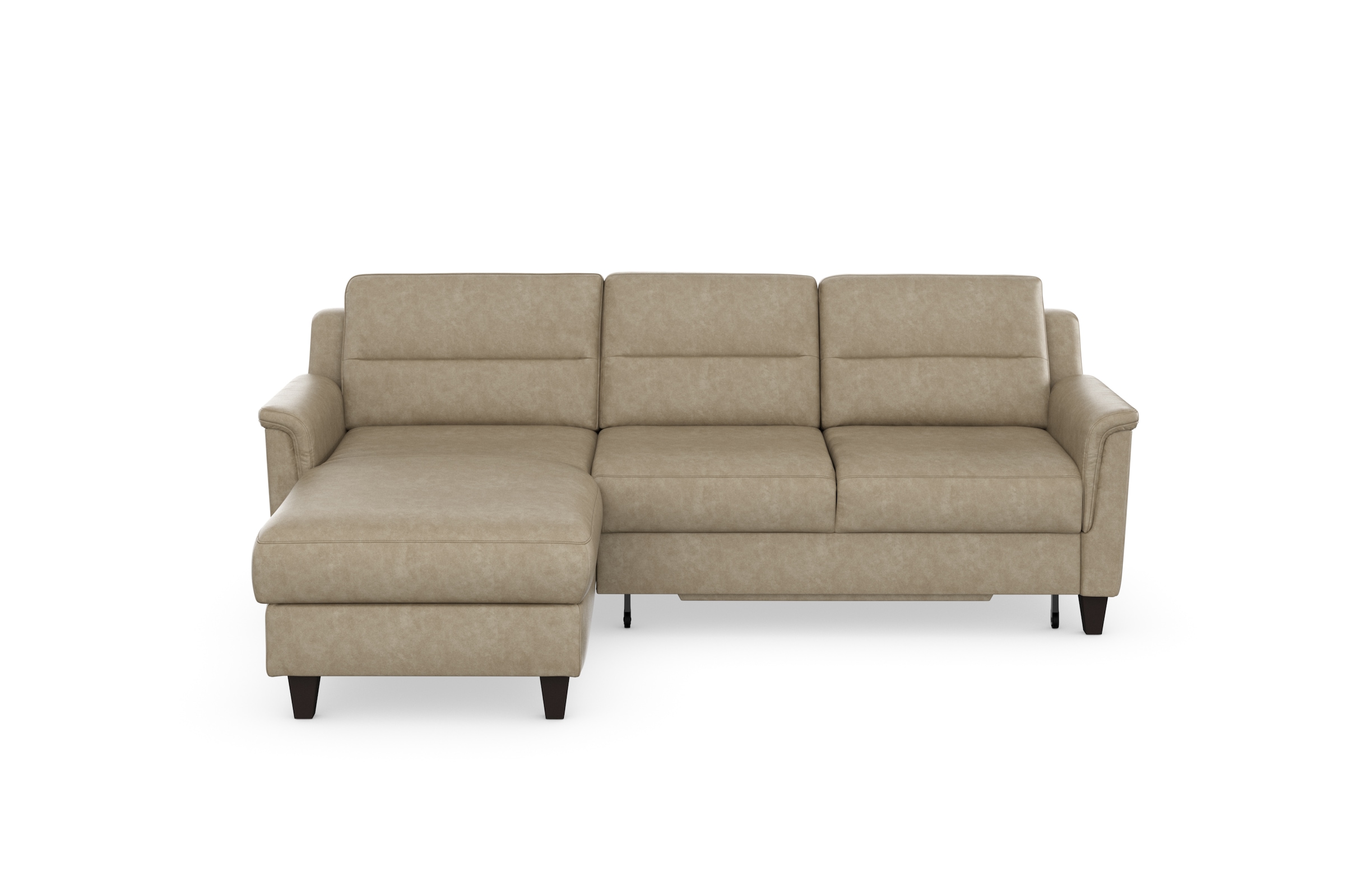 sit&more Ecksofa »Farö L-Form«, inklusive Federkern, wahlweise mit Bettfunktion und Bettkasten
