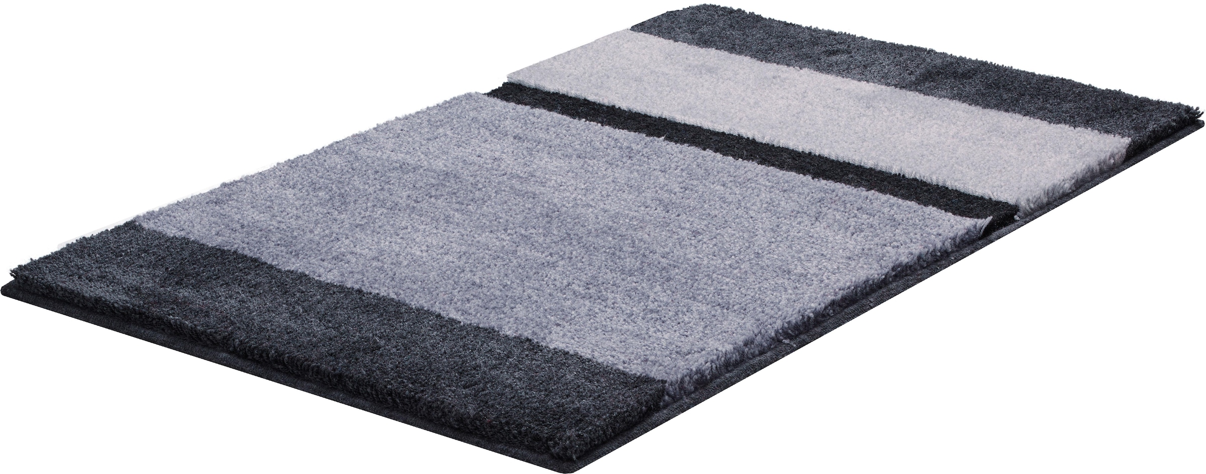 Grund Badematte »Room« Höhe 24 mm rutschhemmend beschichtet fußbodenheizungsgeeignet besonders dichter Flor, Badematte mit Streifen