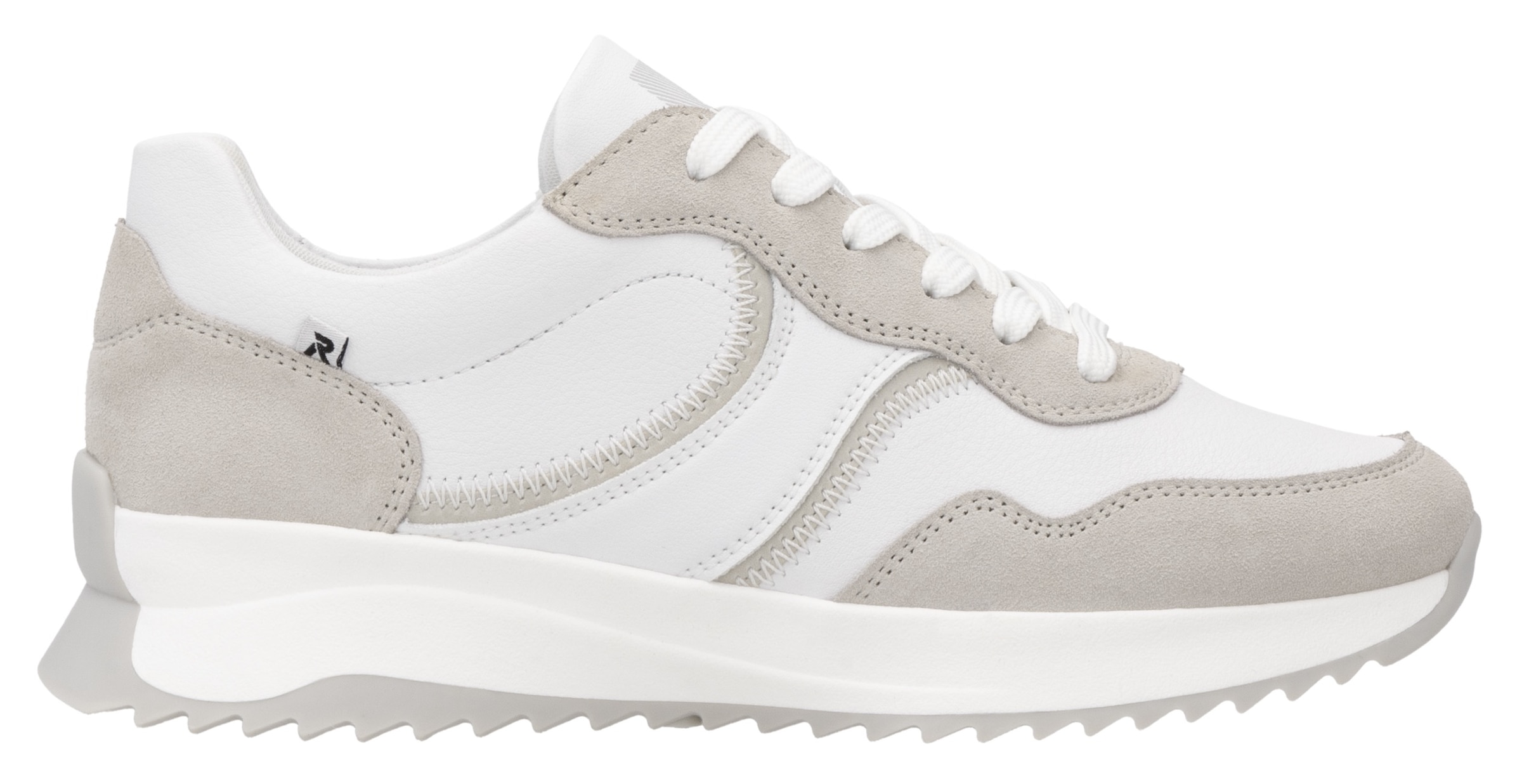 RIEKER Sport Keilsneaker, Schnürschuh, Halbschuh, Freizeitschuh mit Kontrastdetails