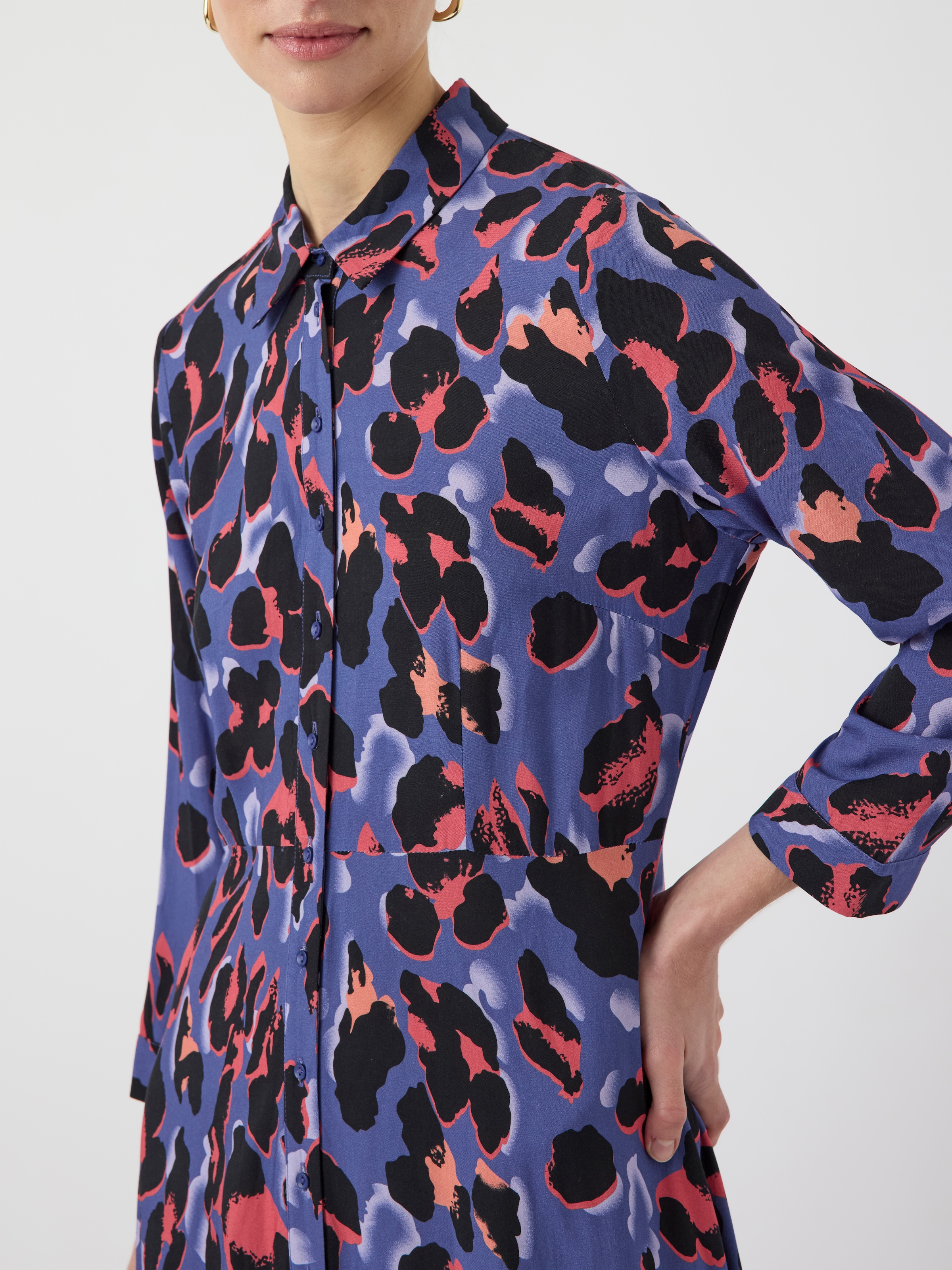 Y.A.S Hemdblusenkleid »YASSAVANNA LONG SHIRT DRESS«, Sommerkleid, mit 3/4 Ärmel