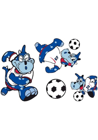 Wandtattoo »Fußball HSV Maskottchen Set«, (1 St.)