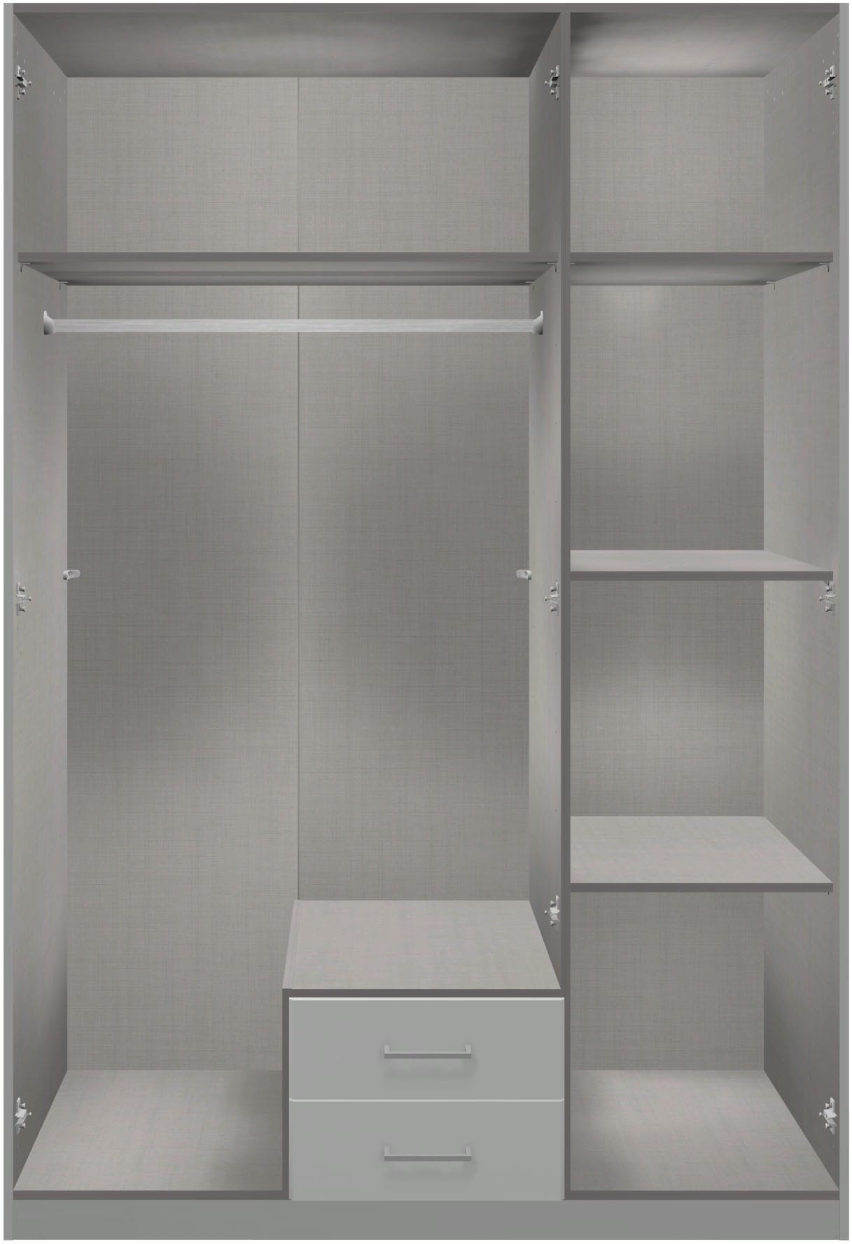 Wimex Kleiderschrank »Marburg erhältlich in den Breiten 135cm & 180cm« inkl. Spiegel und zwei Schubladen