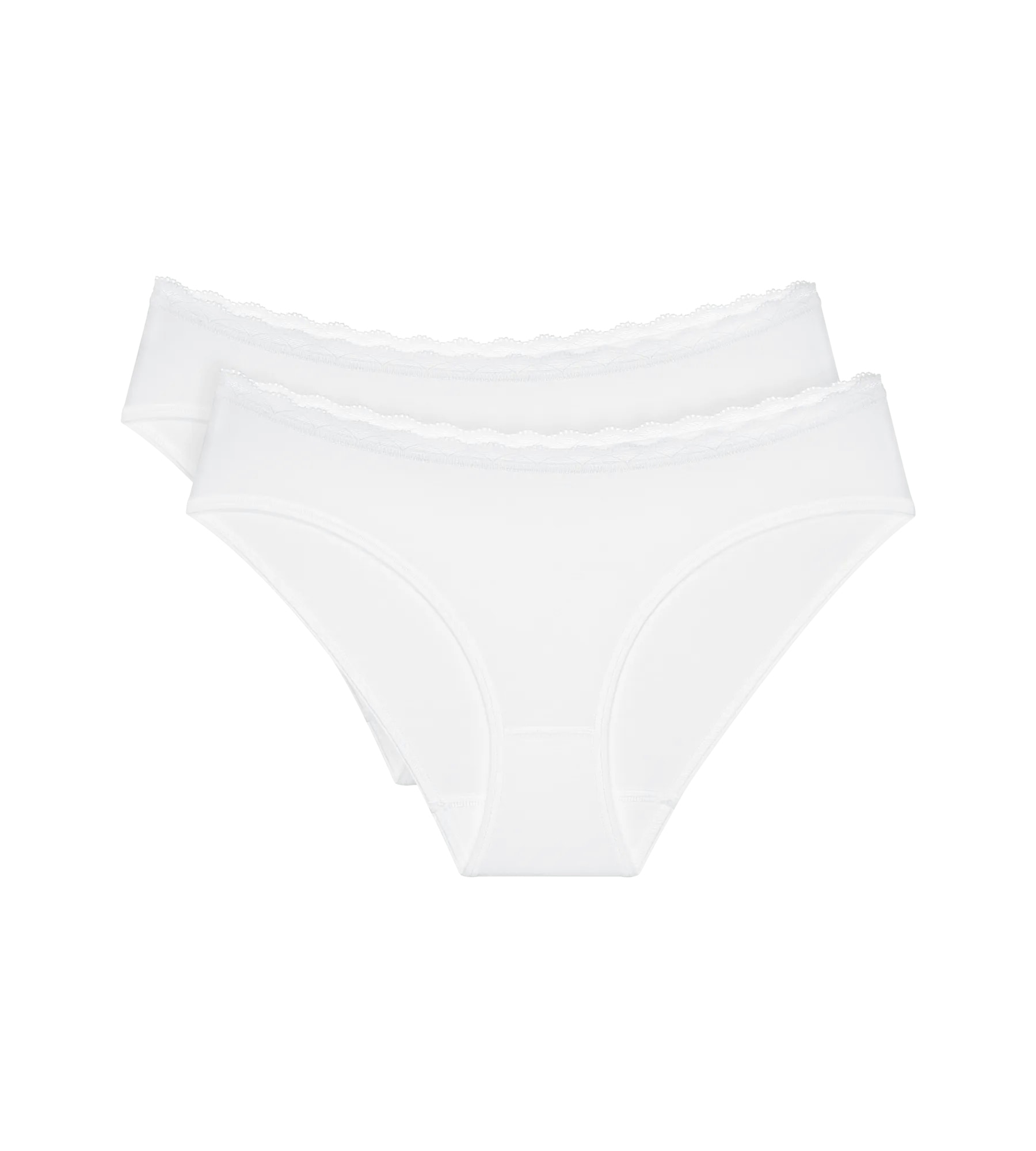 Triumph Tai-Slip »Feel Of Cotton« 2er Pack,  weich, ohne Seitennaht, schmales Spitzenband