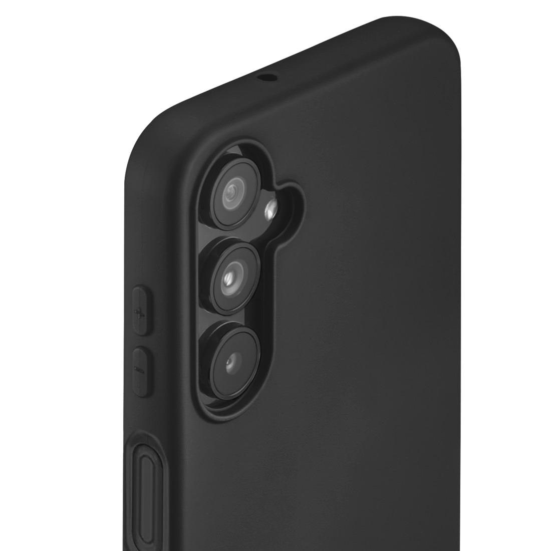 Hama Handyhülle »Handyhülle "Fantastic Feel" für Samsung Galaxy A15/A15 5G, Schwarz«, Kratzschutz und bezogene Seitentasten