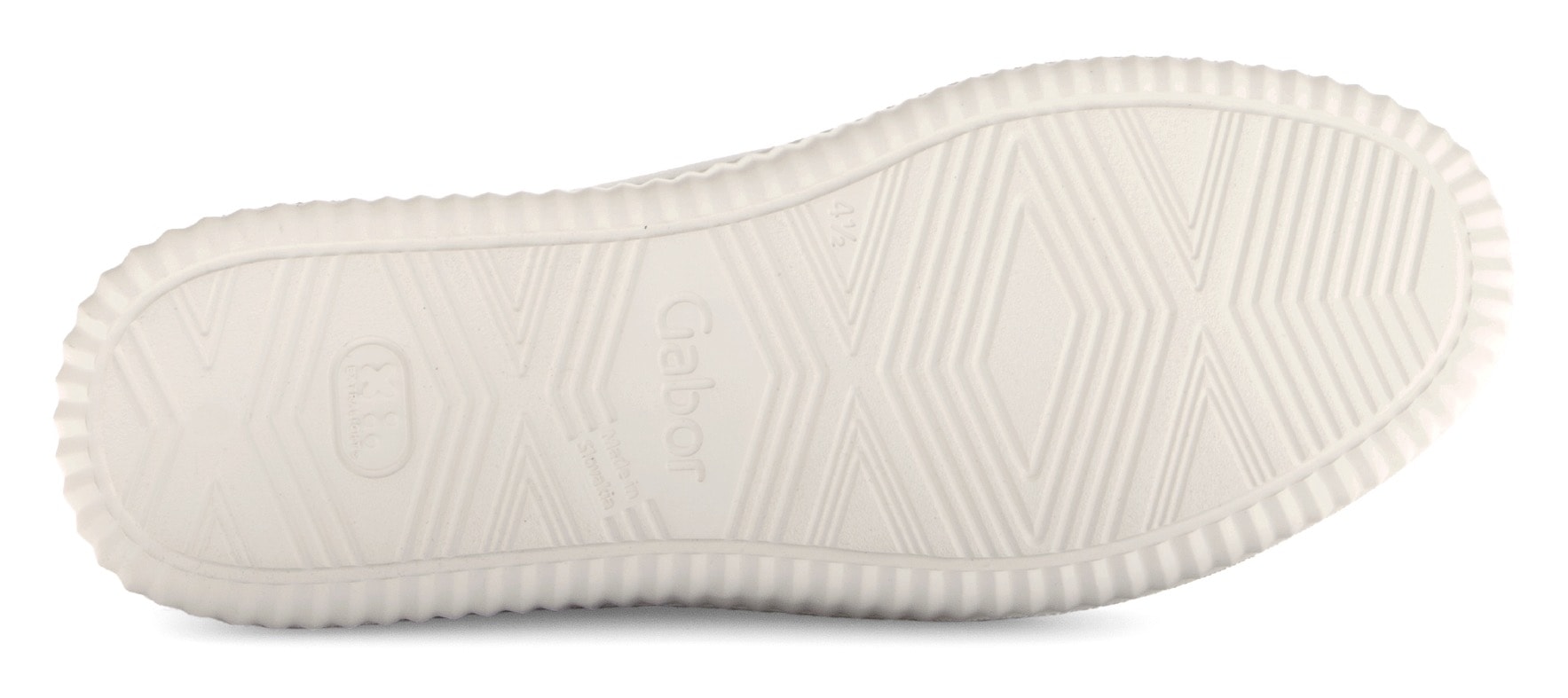 Gabor Plateausneaker, Freizeitschuh, Halbschuh, Schnürer mit Kontastbesätzen, Weite K