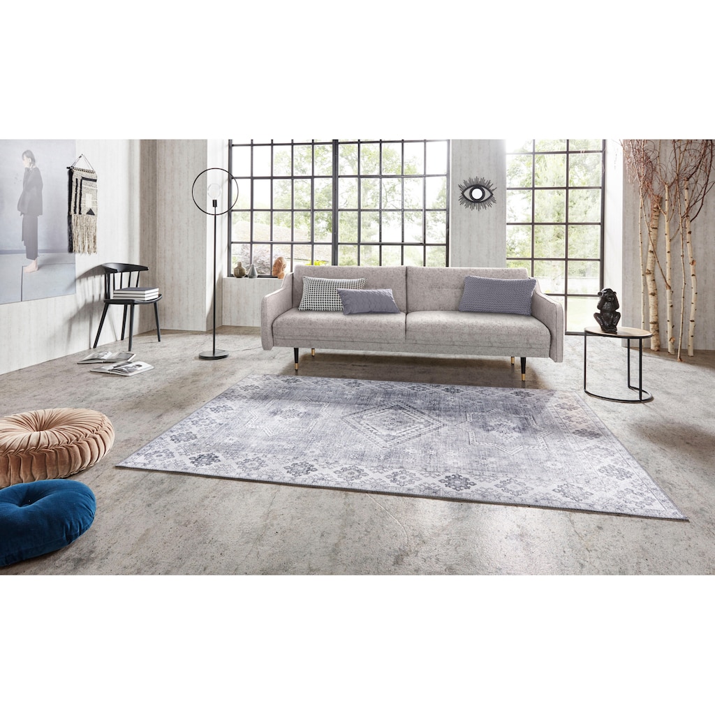 NOURISTAN Teppich »Gratia«, rechteckig, Orientalisch, Vintage, Flachgewebe Teppich,Wohnzimmer, Schlafzimmer