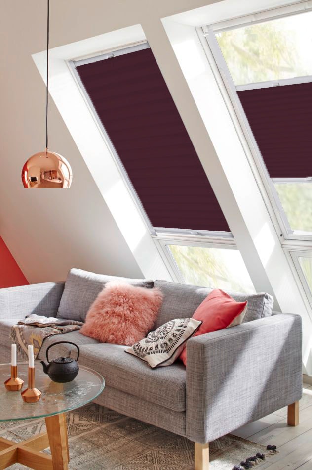 sunlines Dachfensterplissee »StartUp Style Crush«, Lichtschutz, verspannt, mit Führungsschienen