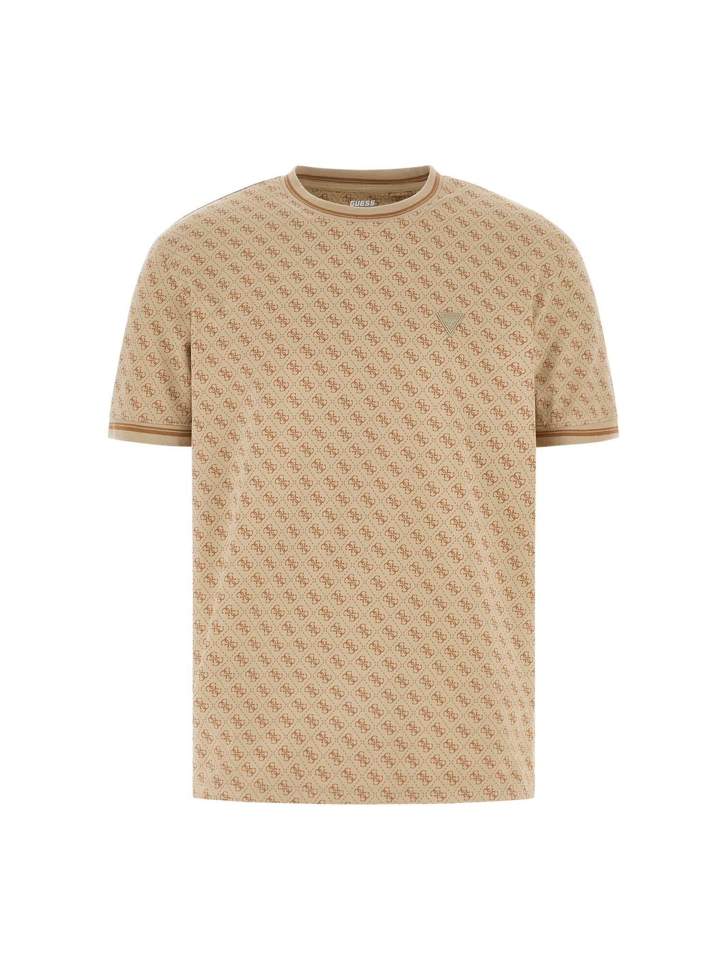 Guess T-Shirt »MARSHALL« Regular Fit, geringelte Bündchen
