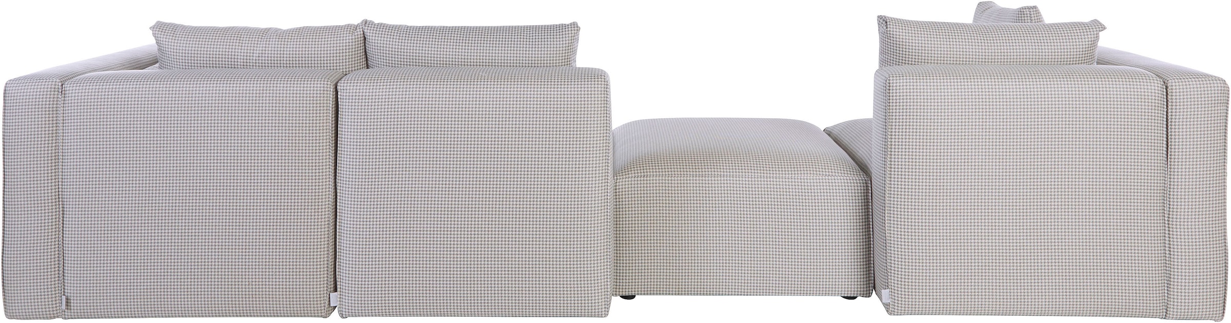 Home affaire Wohnlandschaft »Comfine U-Form« zusammengesetzt aus Modulen, in 3 Stoffen und vielen Farben