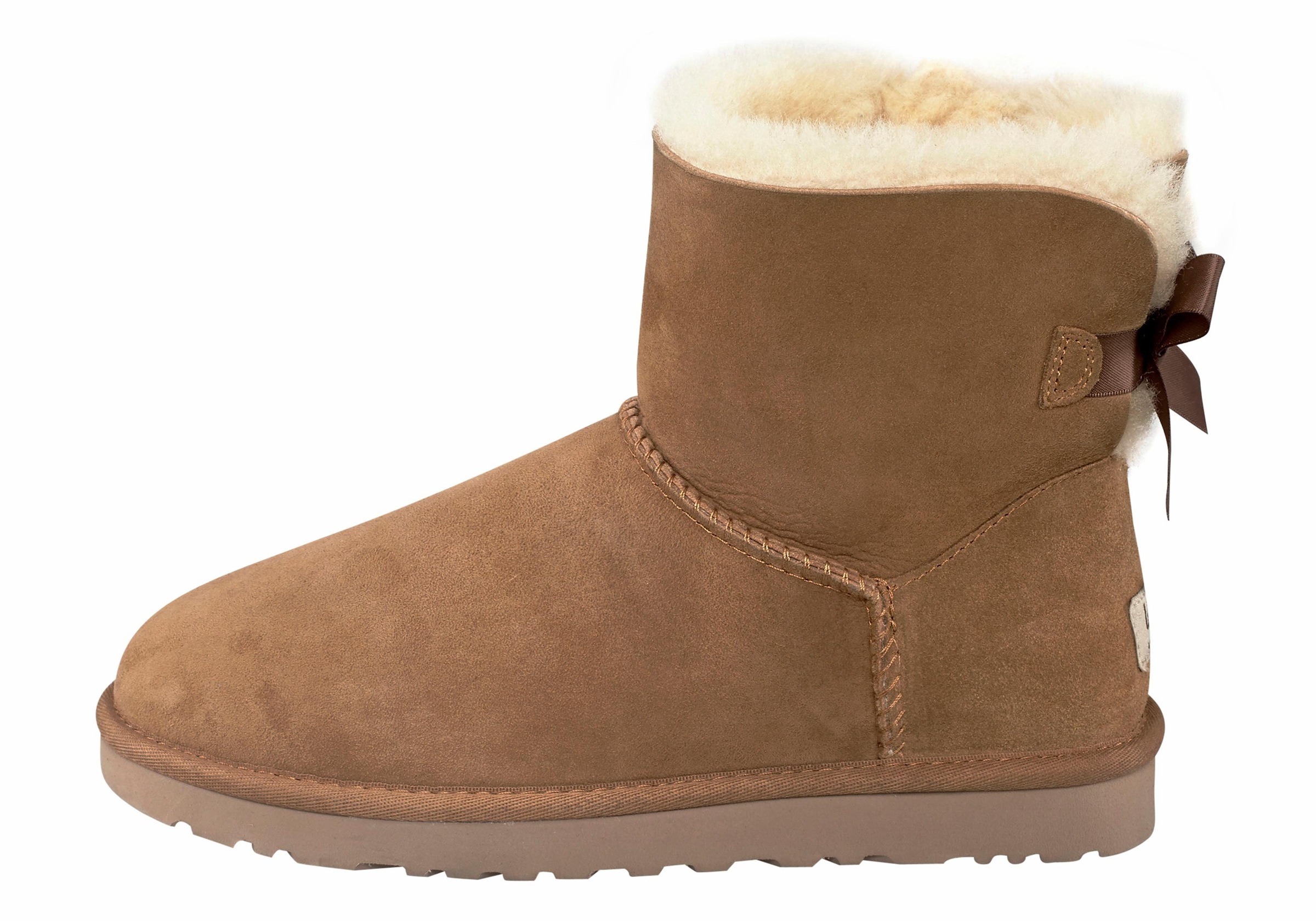 UGG Schlupfboots »Mini Bailey Bow 2«, Schlupfboots, Winterstiefel, Snowboots mit dekorativer Schleife