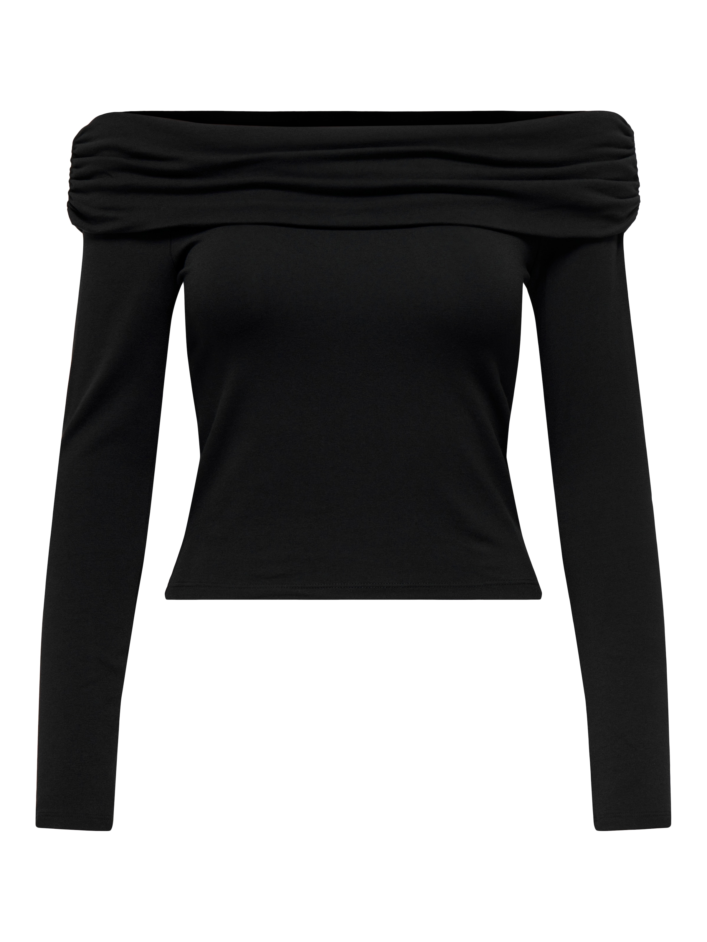 ONLY Langarmshirt »ONLLIVE LOVE L/S OFF SHOULDER CS TOP« Baumwollmischung, regular fit, cropped fit, schulterfrei