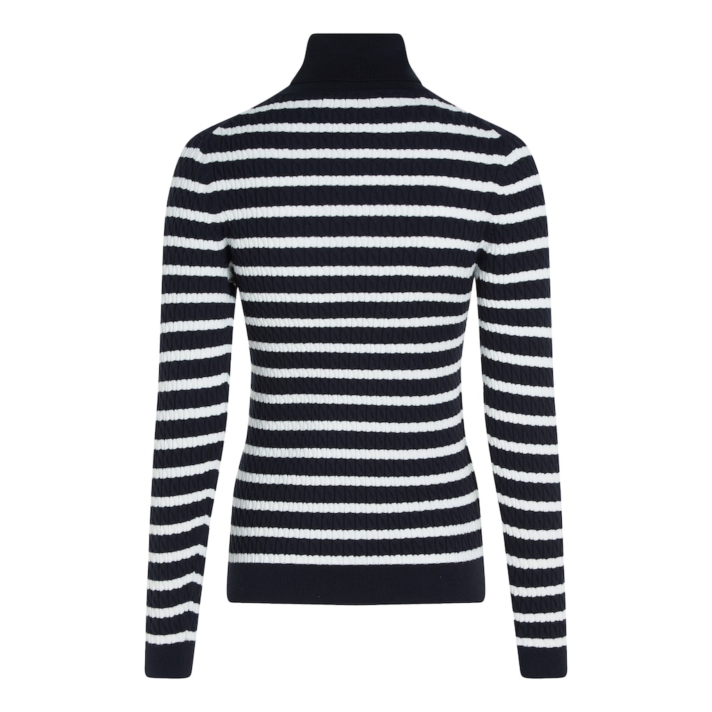 Tommy Hilfiger Rollkragenpullover »SKINNY CABLE ROLL-NK SWEATER«