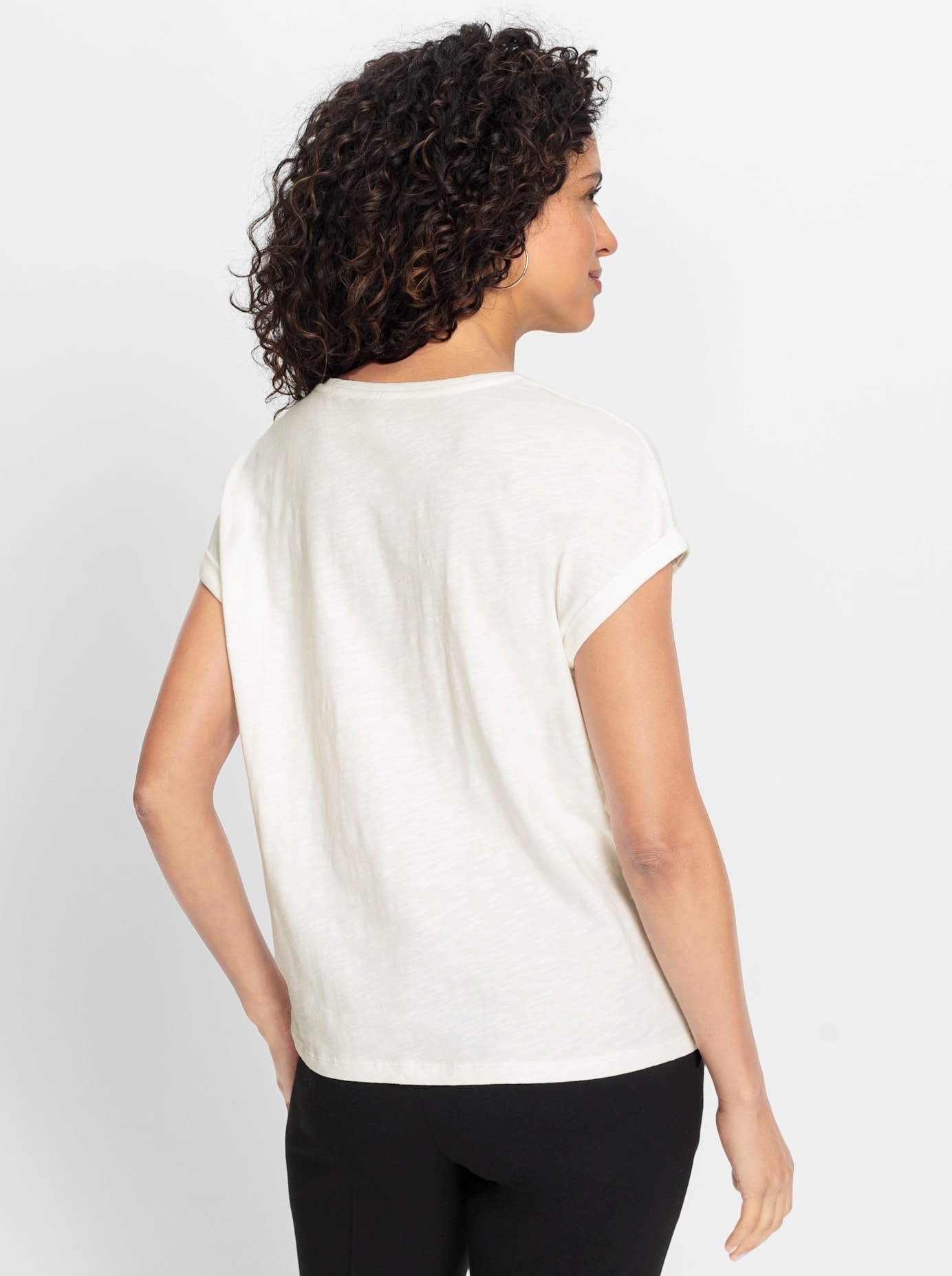 Inspirationen Rundhalsshirt »Rundhals-Shirt«, (1 tlg.)