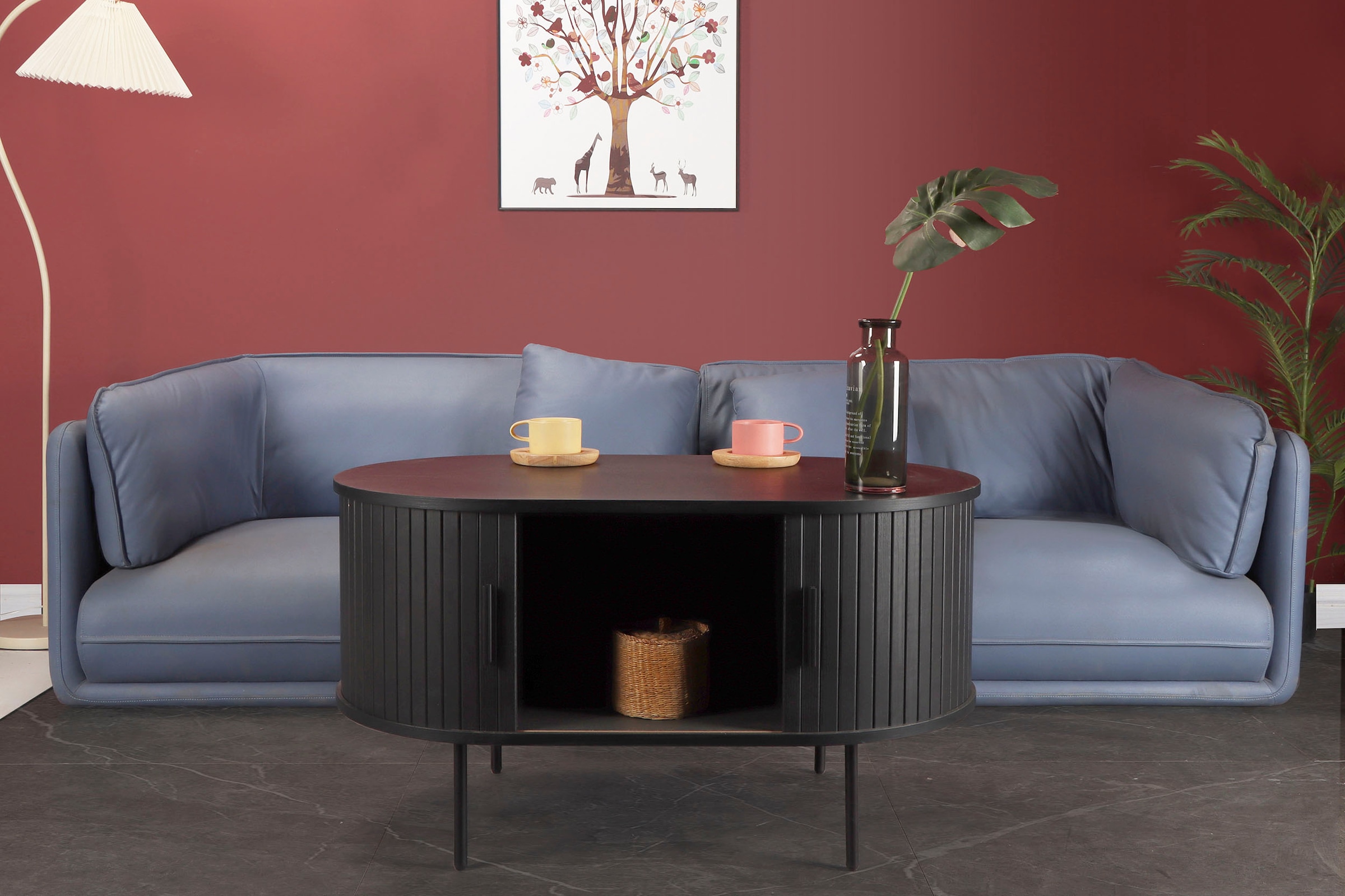 Home affaire Couchtisch, 2 Schiebetüren