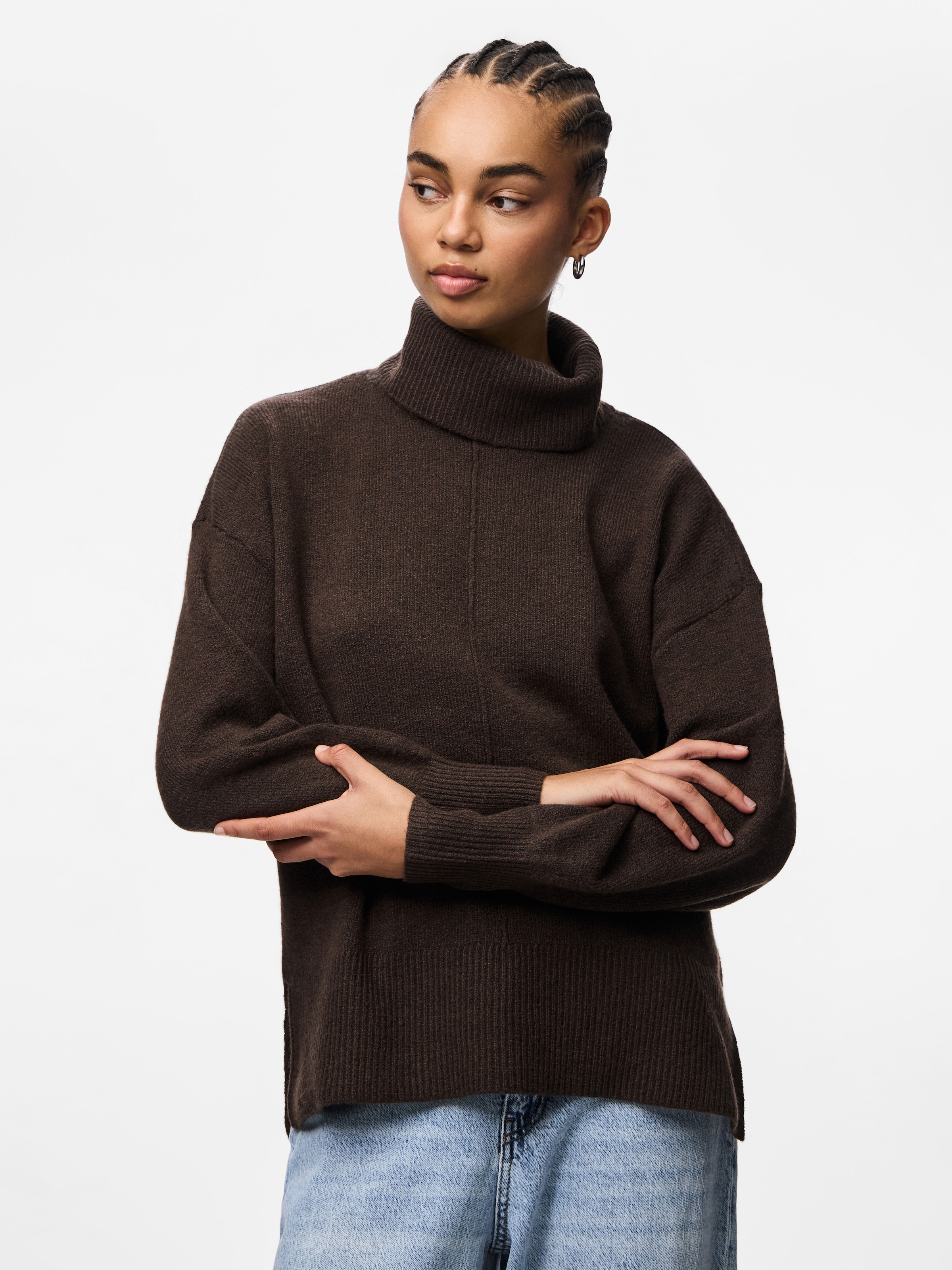 pieces Rollkragenpullover »PCMALOU LS ROLLNECK KNIT NOOS BC«