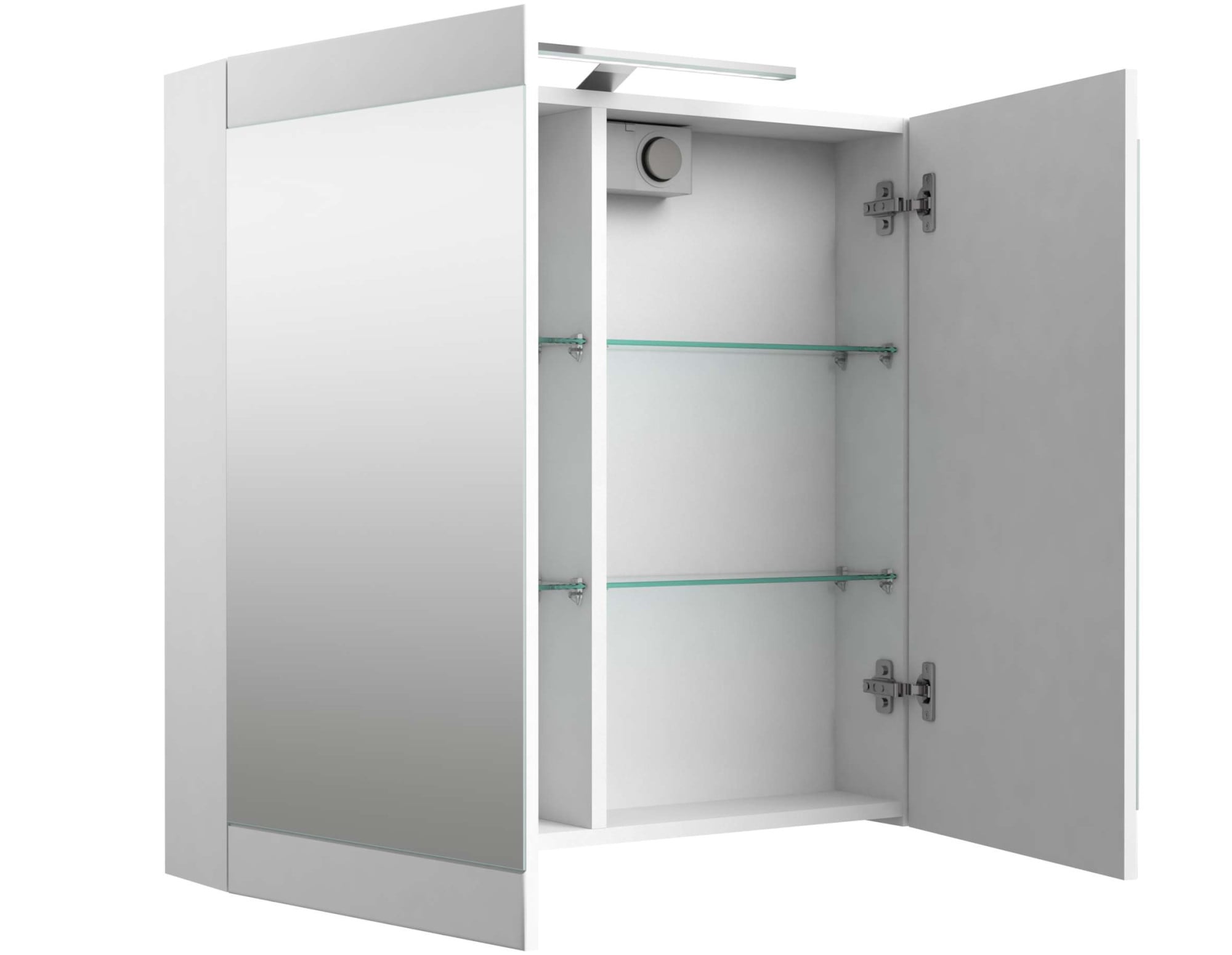 welltime Badezimmerspiegelschrank »Serena Retro«, FSC®-zertifiziertes Material, Breite 81,5 cm, mit LED-Beleuchtung