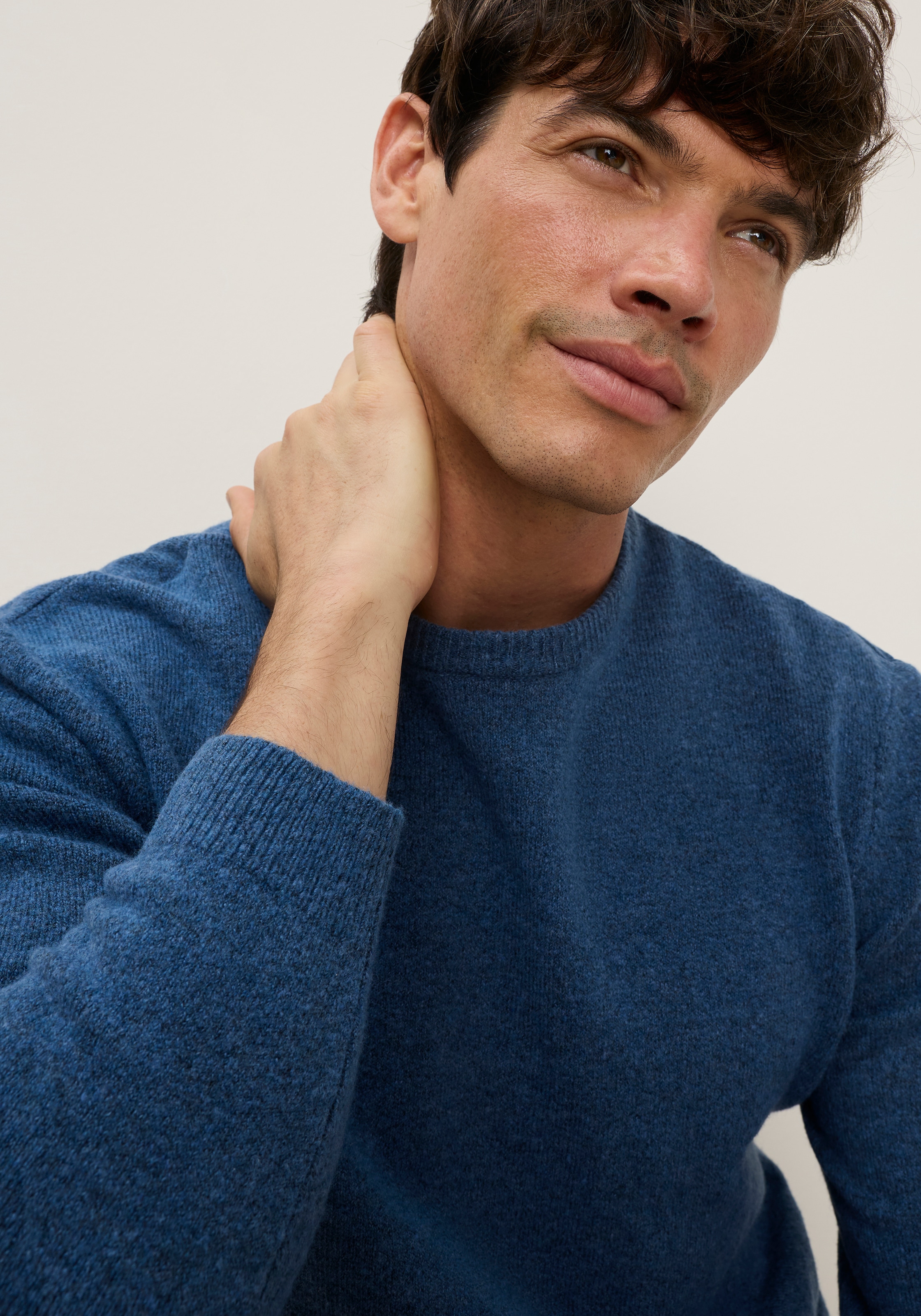 Bruno Banani Strickpullover »in hochwertiger Wolloptik« Woll-Look mit pflegeleichtem Tragekomfort. Ohne kratzendes Tragegefühl