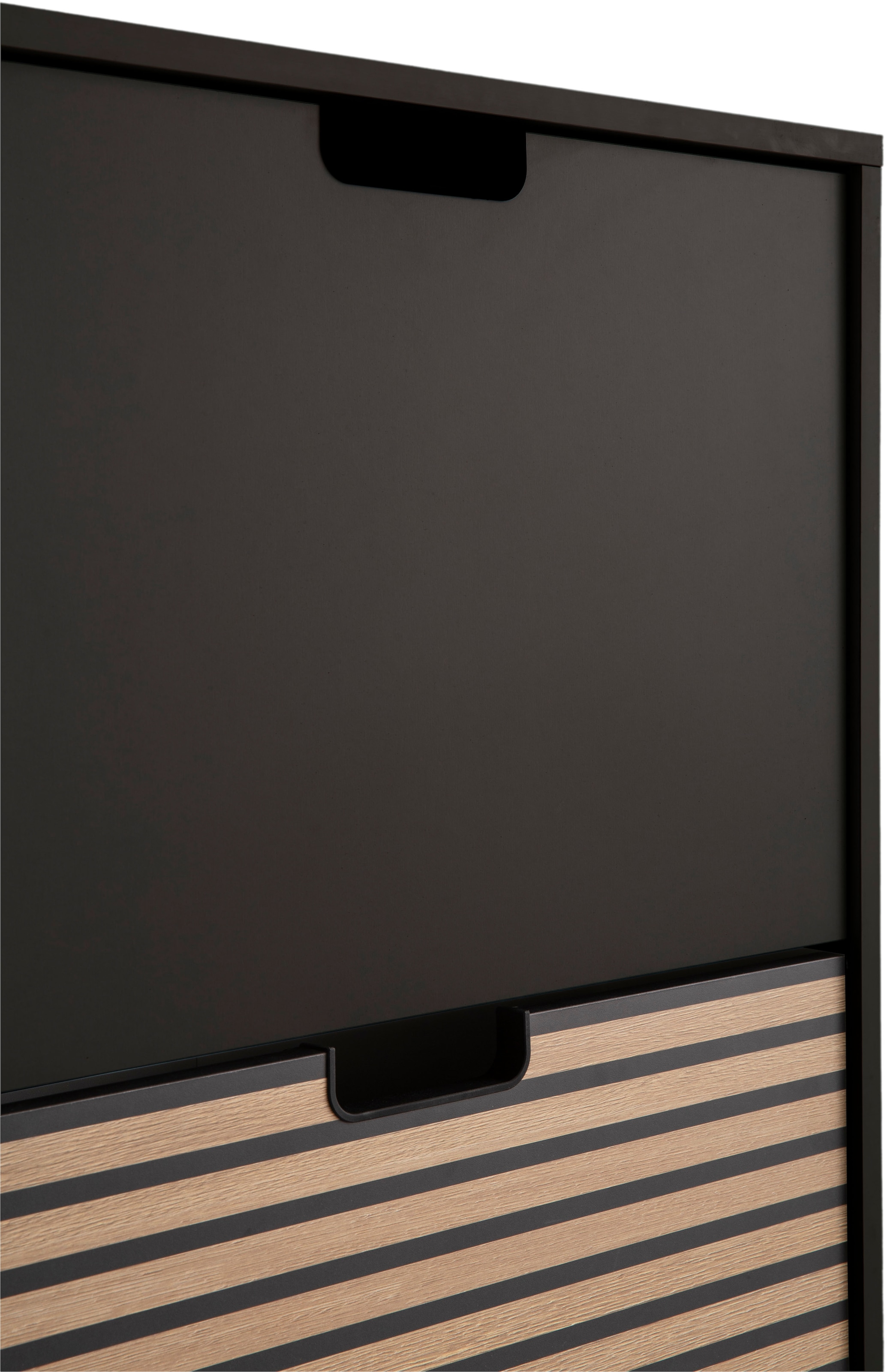 Schildmeyer Schuhschrank »Ryker Schuhschrank, Breite 59 cm« 1 Stk. tlg. eine Klappe in Akustikplatten-Optik, Platz für 6 Paar Schuhe