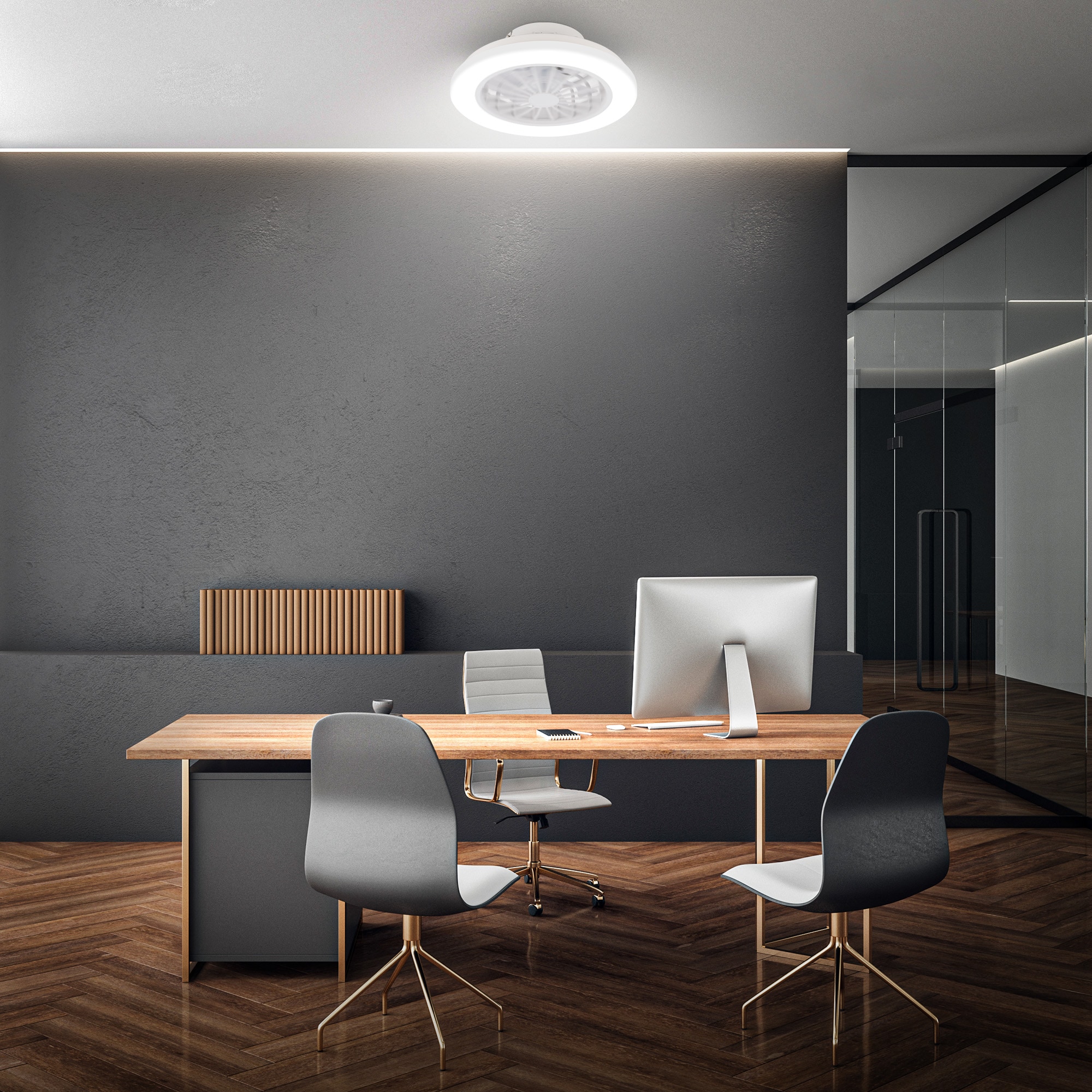 Briloner Leuchten LED Deckenleuchte »PAFO« LED-Board 1 Stk. warmweiß - kaltweiß 38 x 14 cm (DxH), Schlafzimmer, Wohnzimmer, Esszimmer, Flur, Küche