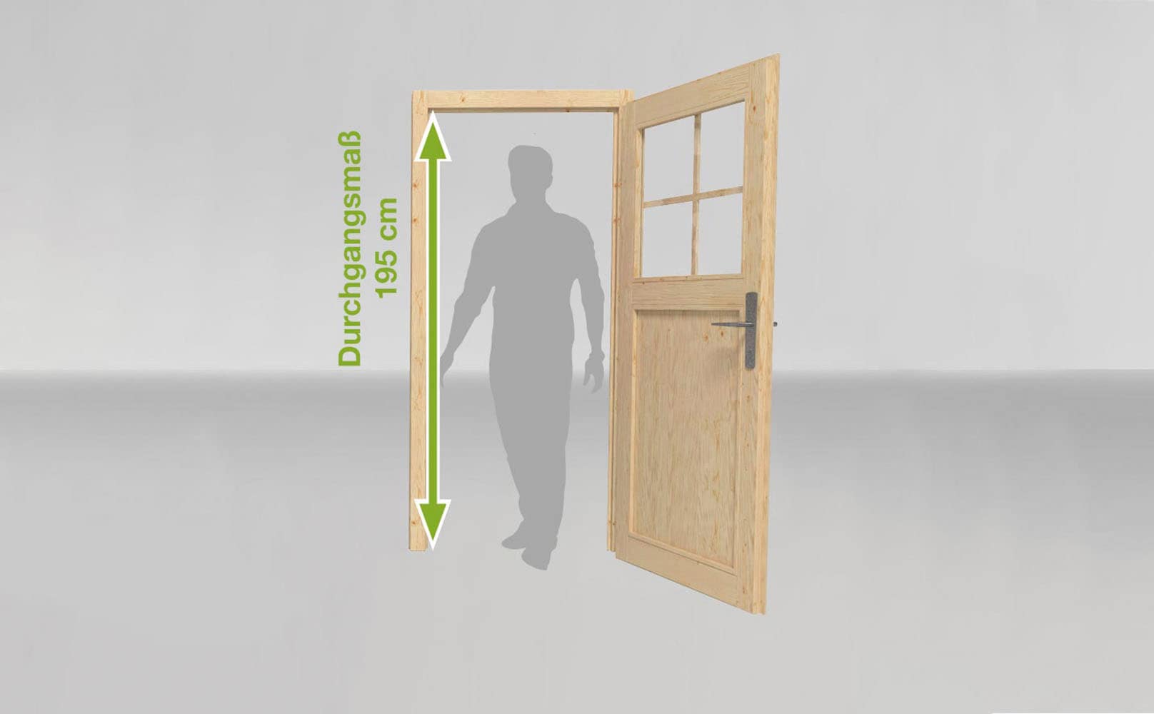 weka Gartenhaus »Designhaus 213 Plus« mit Anbaudach und Rückwand