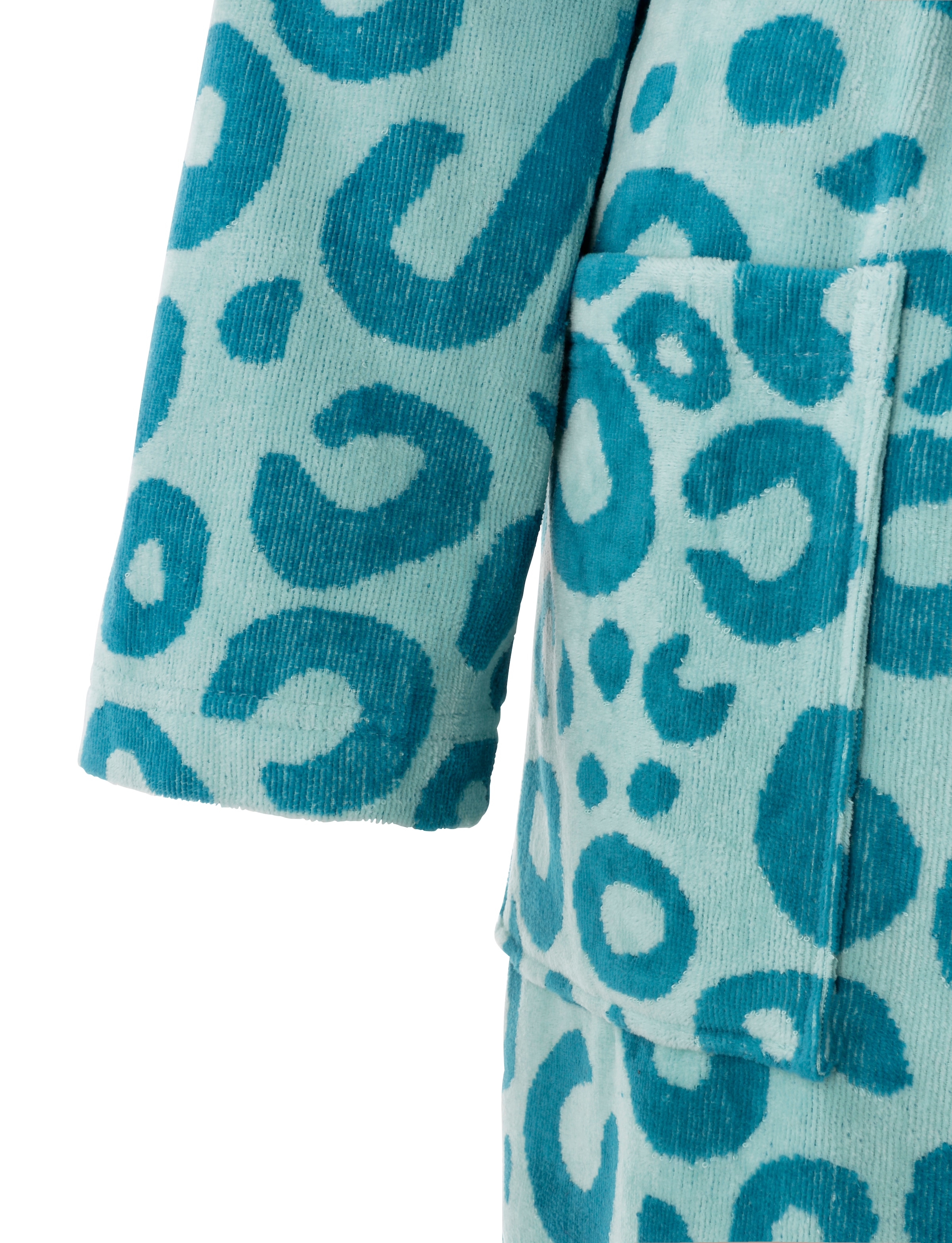 OTTO home Unisex-Bademantel »Anna Leo, ideal für Sauna & Spa, Hotelbademantel, Morgenmantel« 1 Stk. für Damen & Herren, mit Taschen, S-3XL, trendiger Animal Print