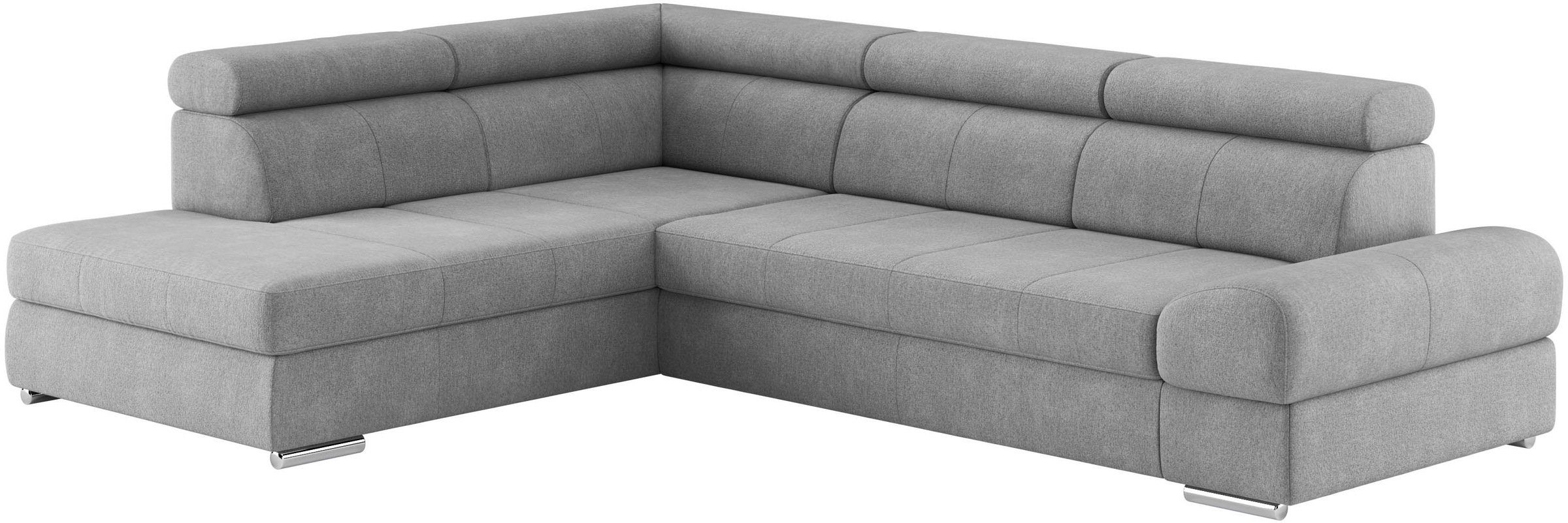 sit&more Ecksofa »Broadway L-Form«, mit verstellbaren Kopfteilen, wahlweise mit Bettfunktion