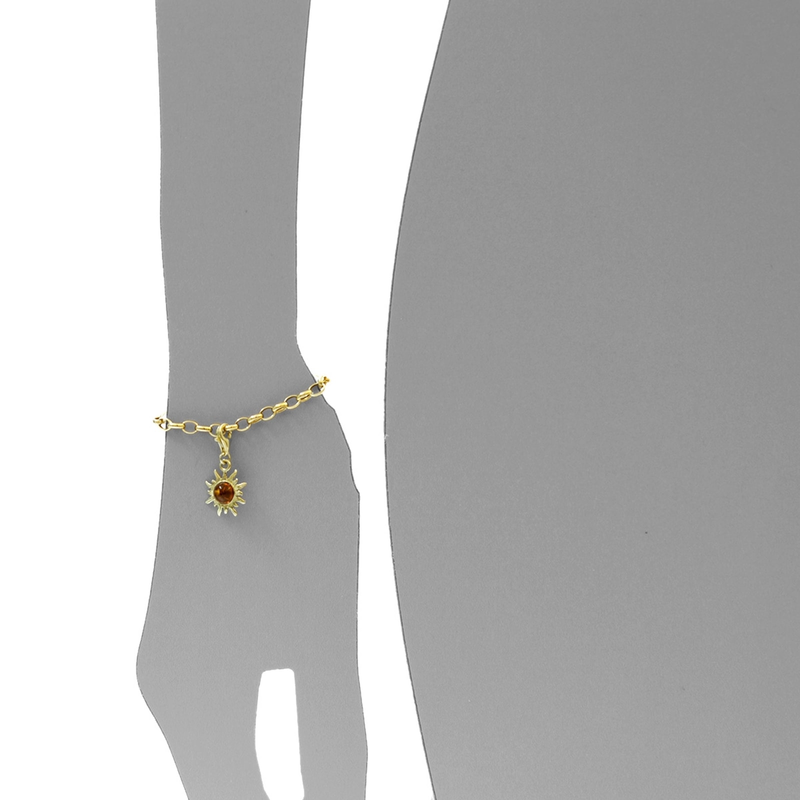 OSTSEE-SCHMUCK Kettenanhänger »- Sonne 14 mm - Gold 333/000 - Bernstein«
