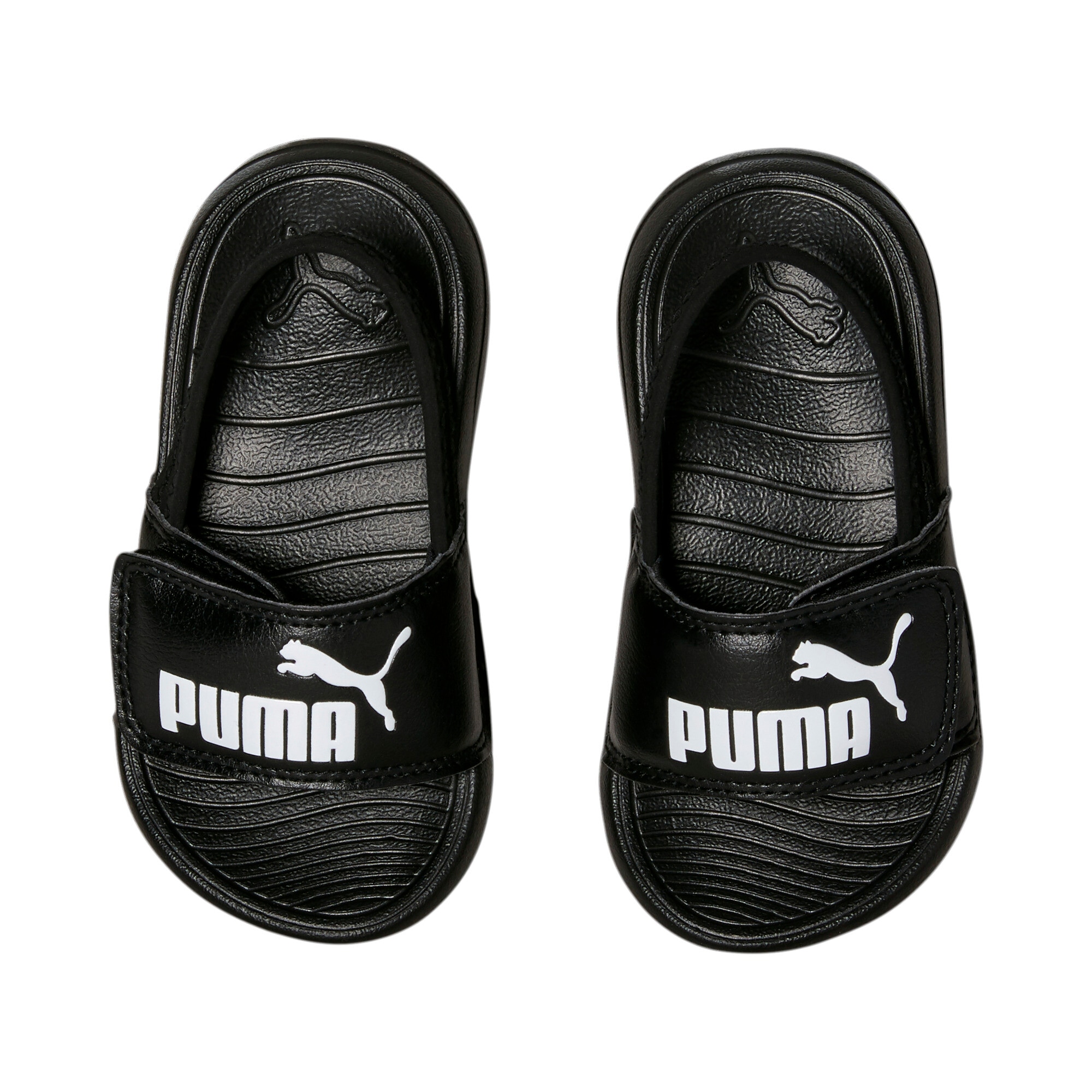 PUMA Badesandale »POPCAT 20 BACKSTRAP AC INF«  mit gepolstertem Front-Strap und Fersenriemen, aus Synthetik
