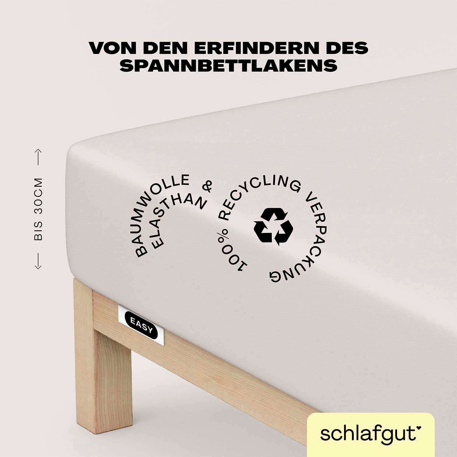 Schlafgut Spannbettlaken »EASY Jersey Elasthan« MADE IN GREEN by OEKO-TEX®