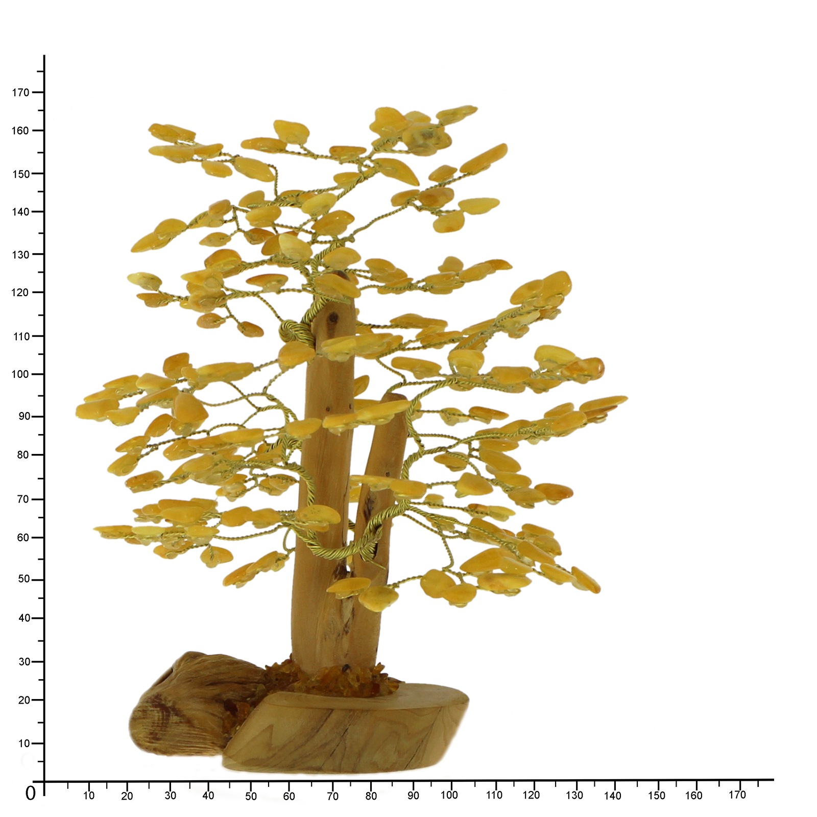 OSTSEE-SCHMUCK Dekobaum »- 15 cm, 216 Bernsteine - Bernstein -,«
