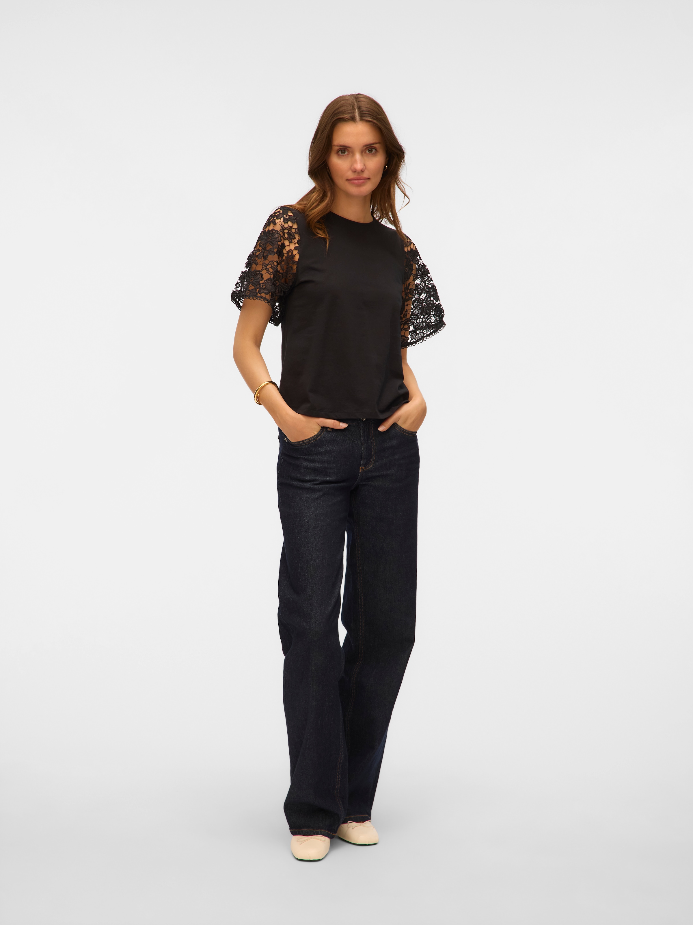Vero Moda Kurzarmshirt »VMPANNA 2/4 TOP JRS«
