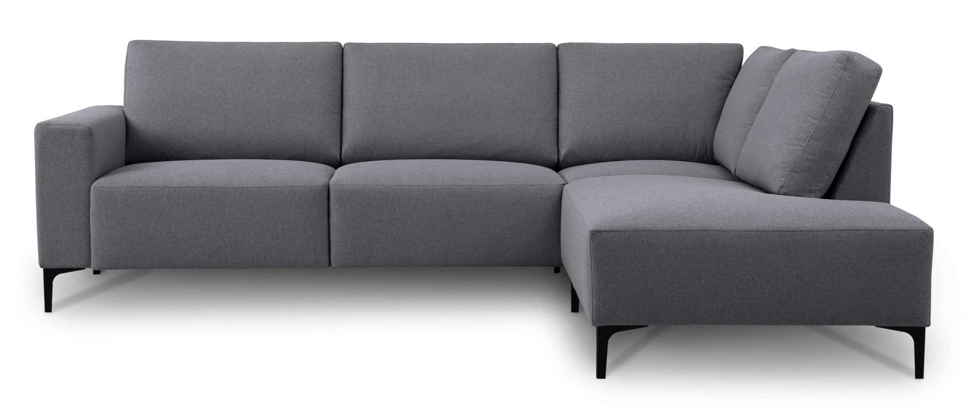 Home affaire Ecksofa »Tournon, L-Form, Breite 256 cm, Webstoff, Chenille«, Designsofa im nordischen Stil, Wellenunterfederung, Metallfüße