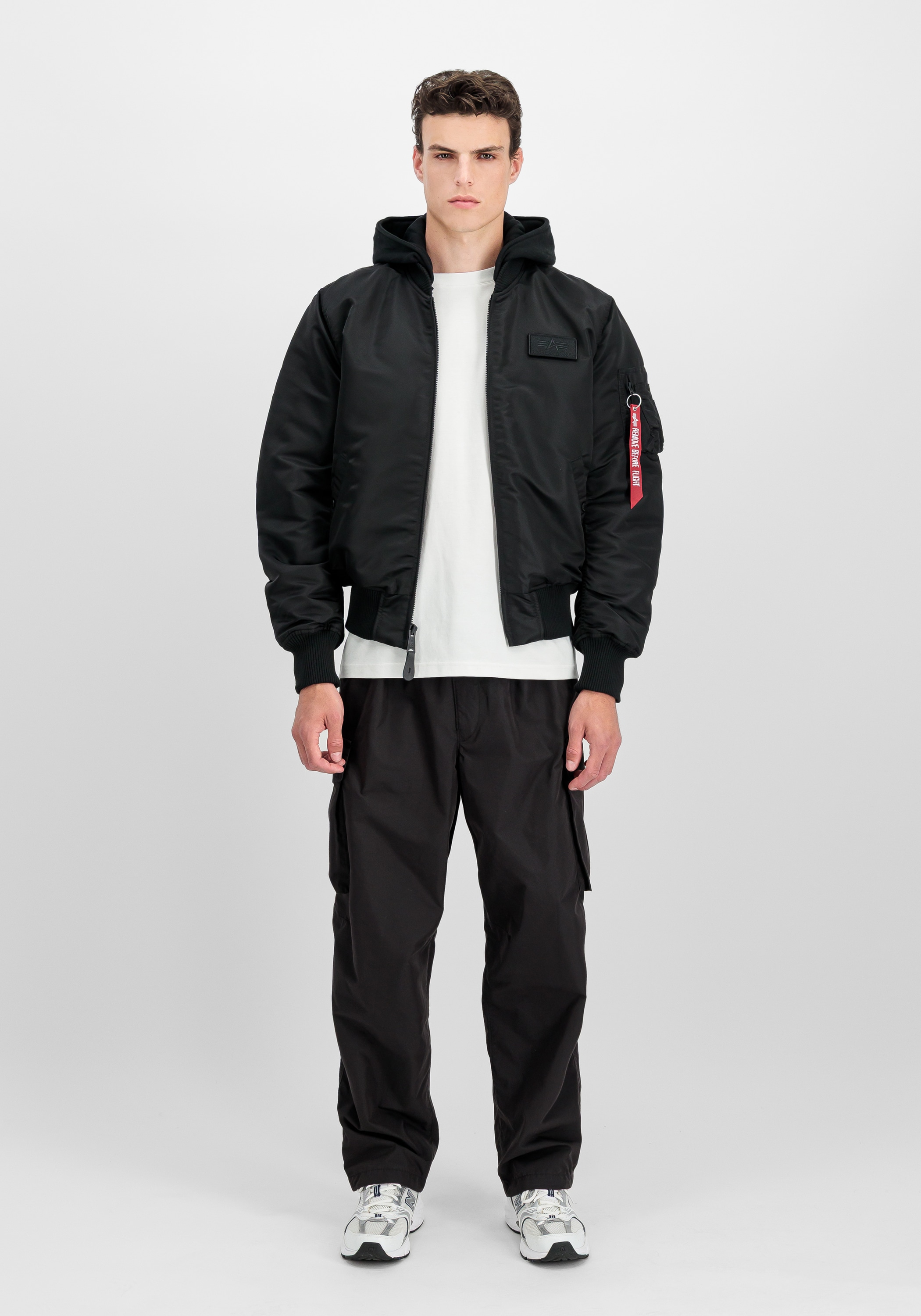 Alpha Industries Bomberjacke »Alpha Industries Men - Bomber Jackets MA-1 Zip Hood Backprint«