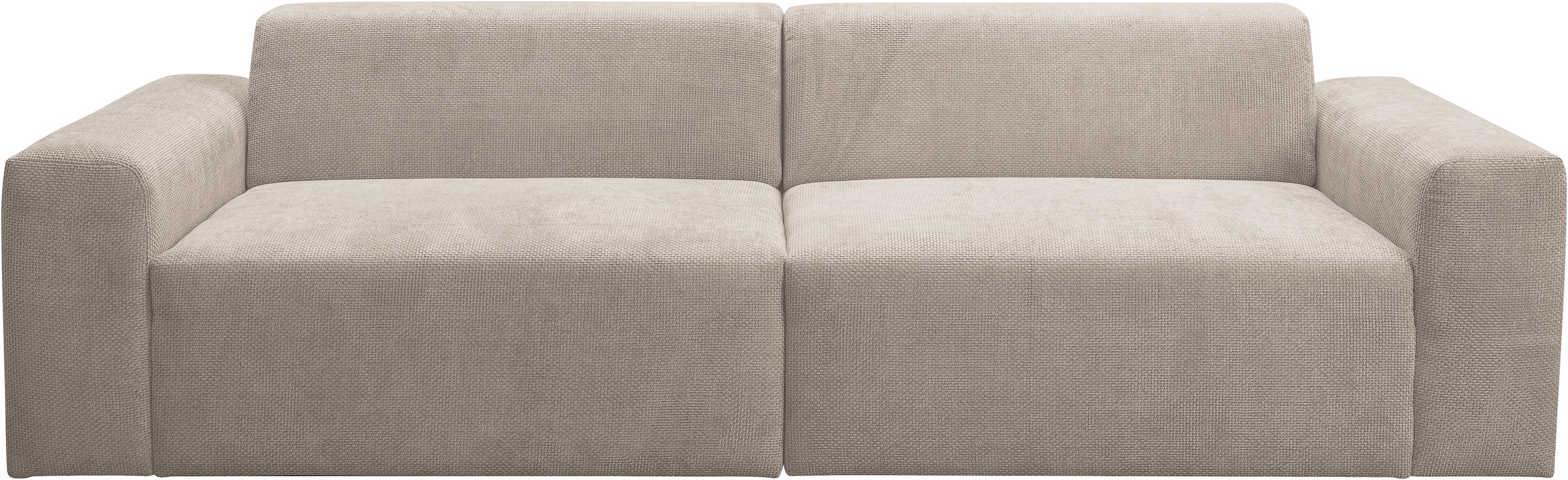 WERK2 Sofa »Zeus 3-Sitzer, Big-Sofa, Breite 256cm, Tiefe 105cm, modern und bequem«, Curvy Trend 3-Sitzer mit urbaner Optik