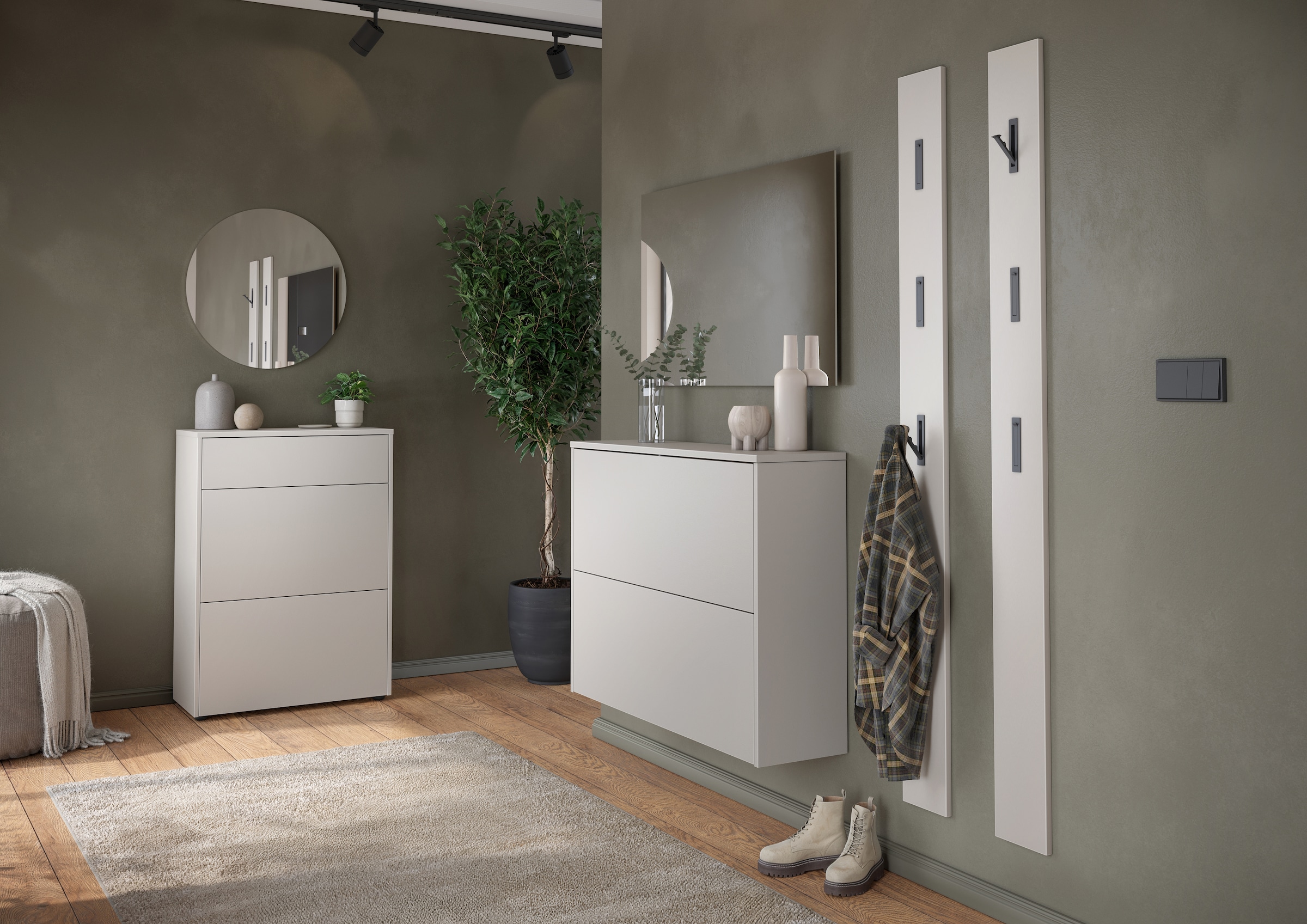 GERMANIA Hängeschuhschrank »Binetto« 1 Stk. tlg. Schuhschrank mit Push-to-open Technik