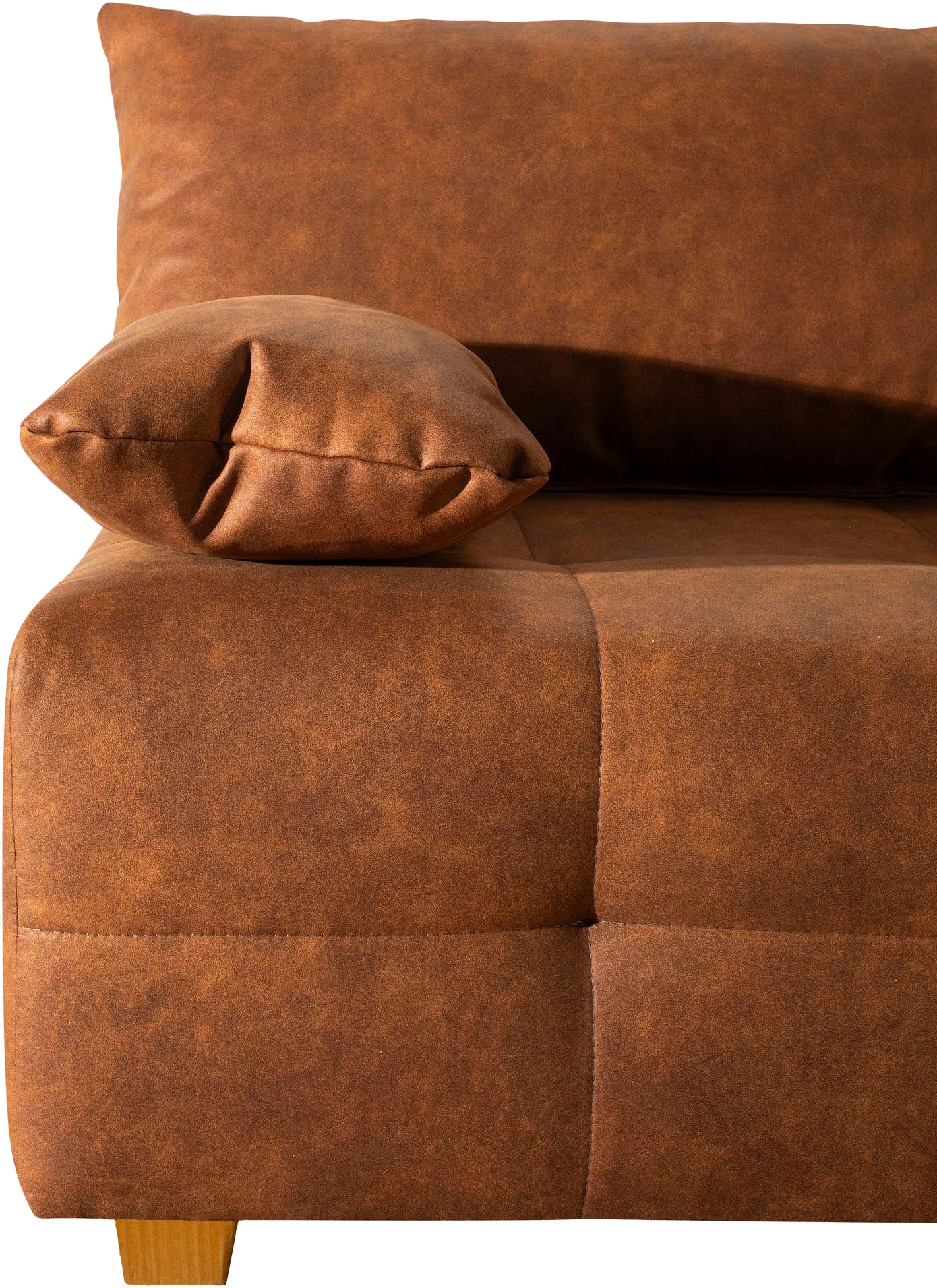 COLLECTION AB Schlafsofa »Bella, B: 196 cm, Liegefl. 145x196 cm« Bettfunktion, Bettkasten & 2 Armlehnenkissen, Federkern