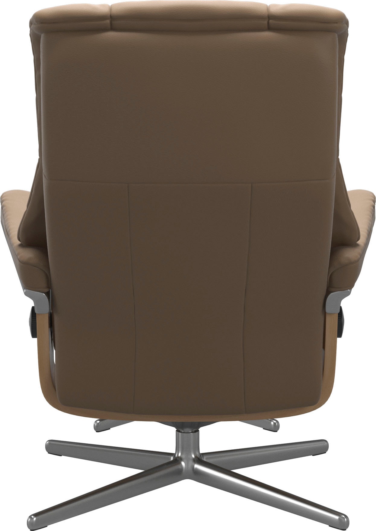 Stressless® Relaxsessel »Mayfair«, (Set, Relaxsessel mit Hocker), mit Hocker, mit Cross Base, Größe S, M & L, Holzakzent Eiche