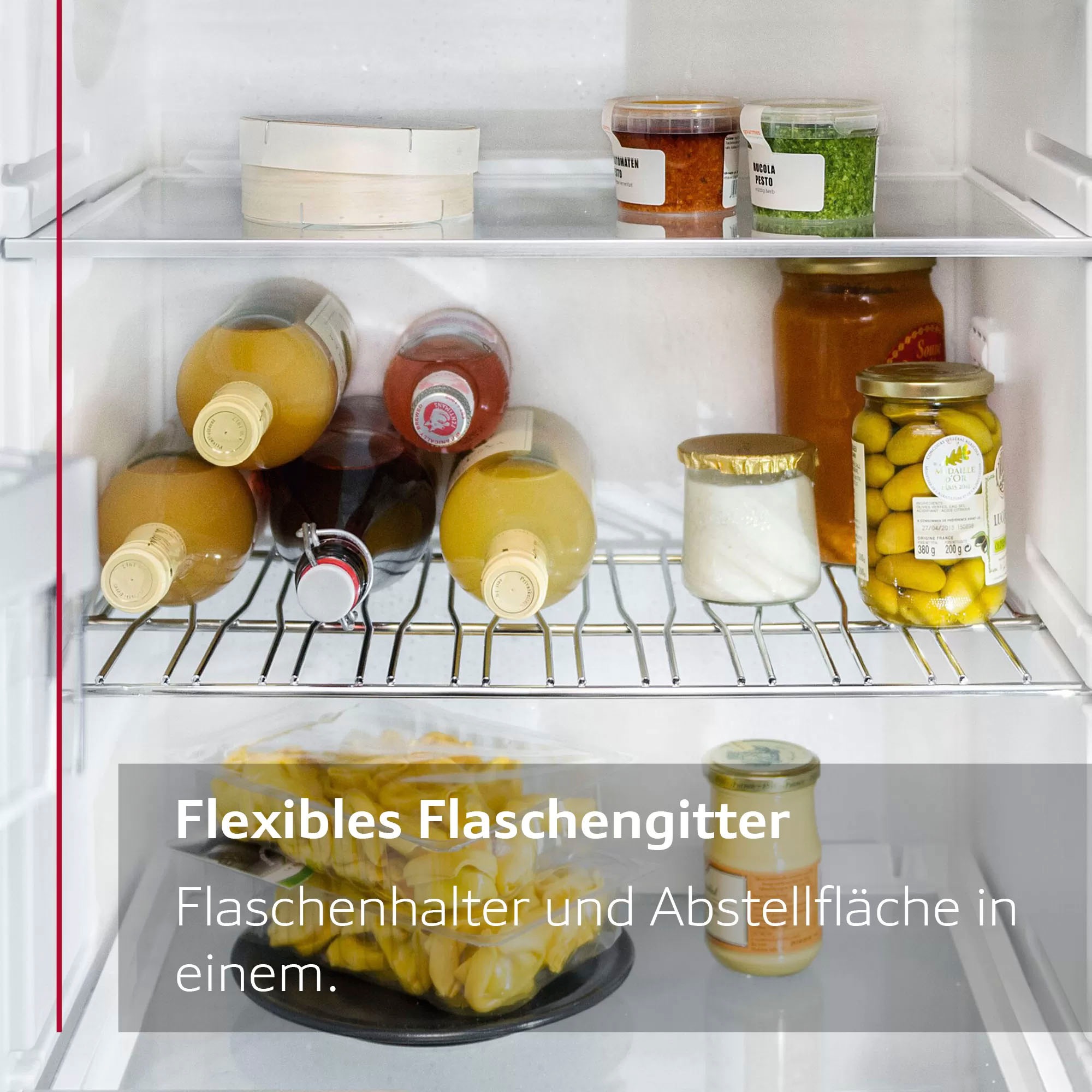 NEFF Einbaukühlschrank »KI1812FE0«, KI1812FE0, 177,2 cm hoch, 54,1 cm breit, Fresh Safe: Schublade für flexible Lagerung von Obst & Gemüse