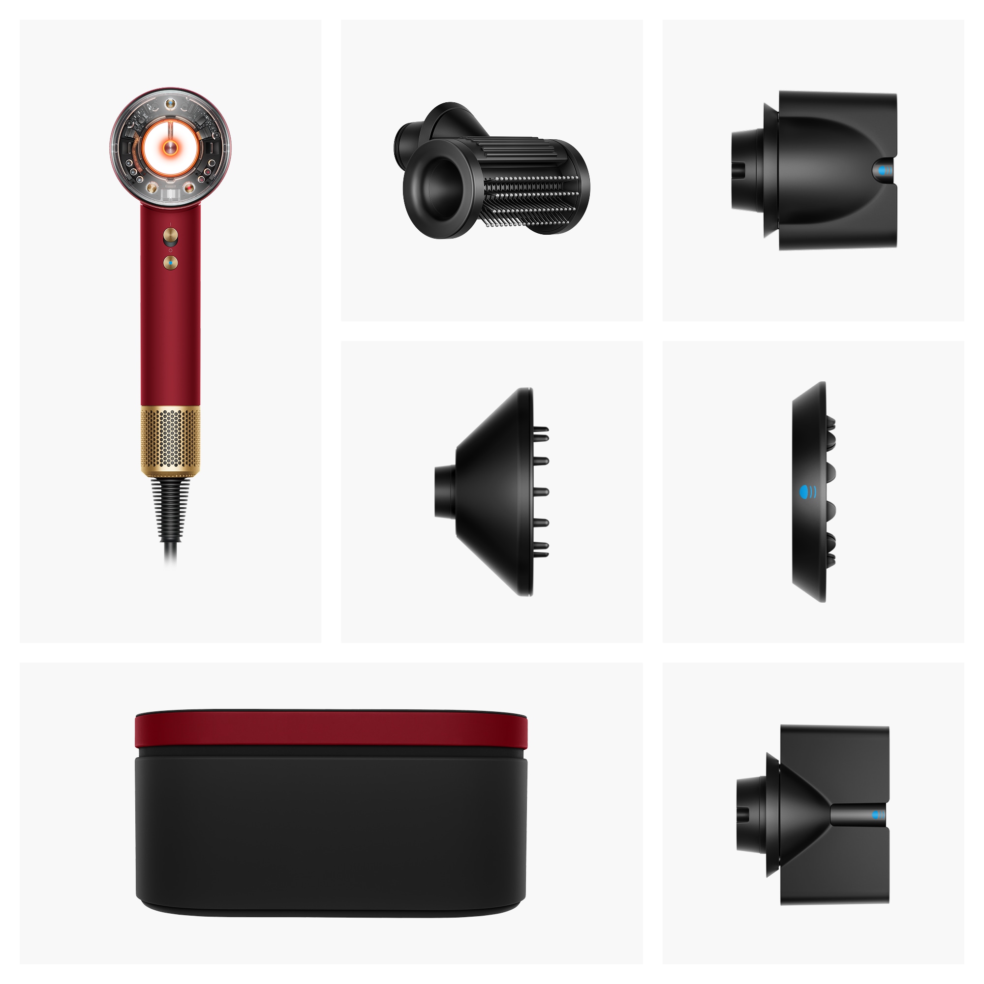 DYSON Haartrockner »Haartrockner Supersonic Nural™, Vevet Red« 1.600 W und hilft, die Kopfhaut zu schützen