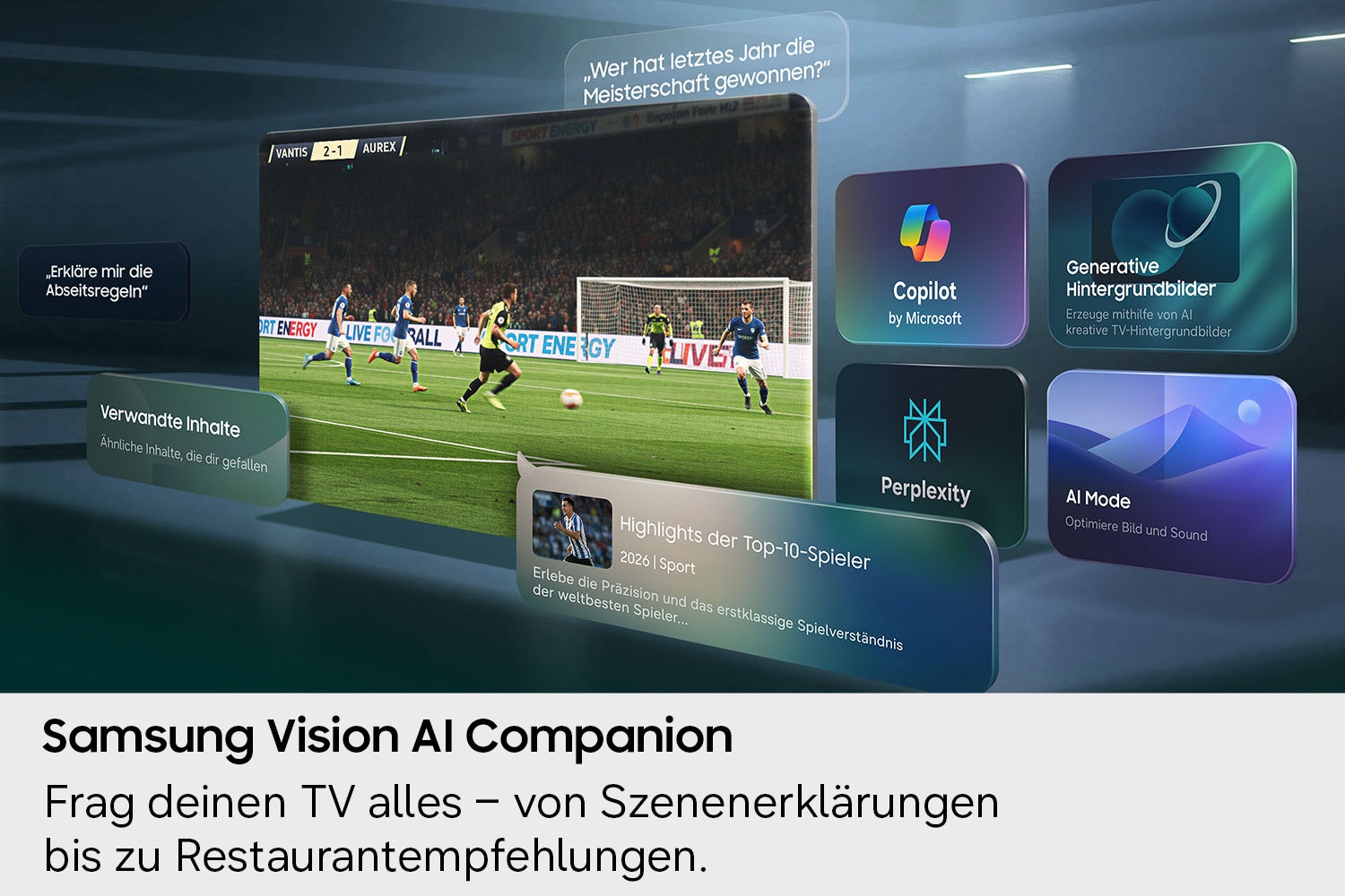 Samsung OLED-Fernseher »GQ55S95HFT« 138 cm/55 ″ Smart-TV Antireflexion mit Glare Free, HDR pro, Ultimate Gaming Pack mit 165Hz