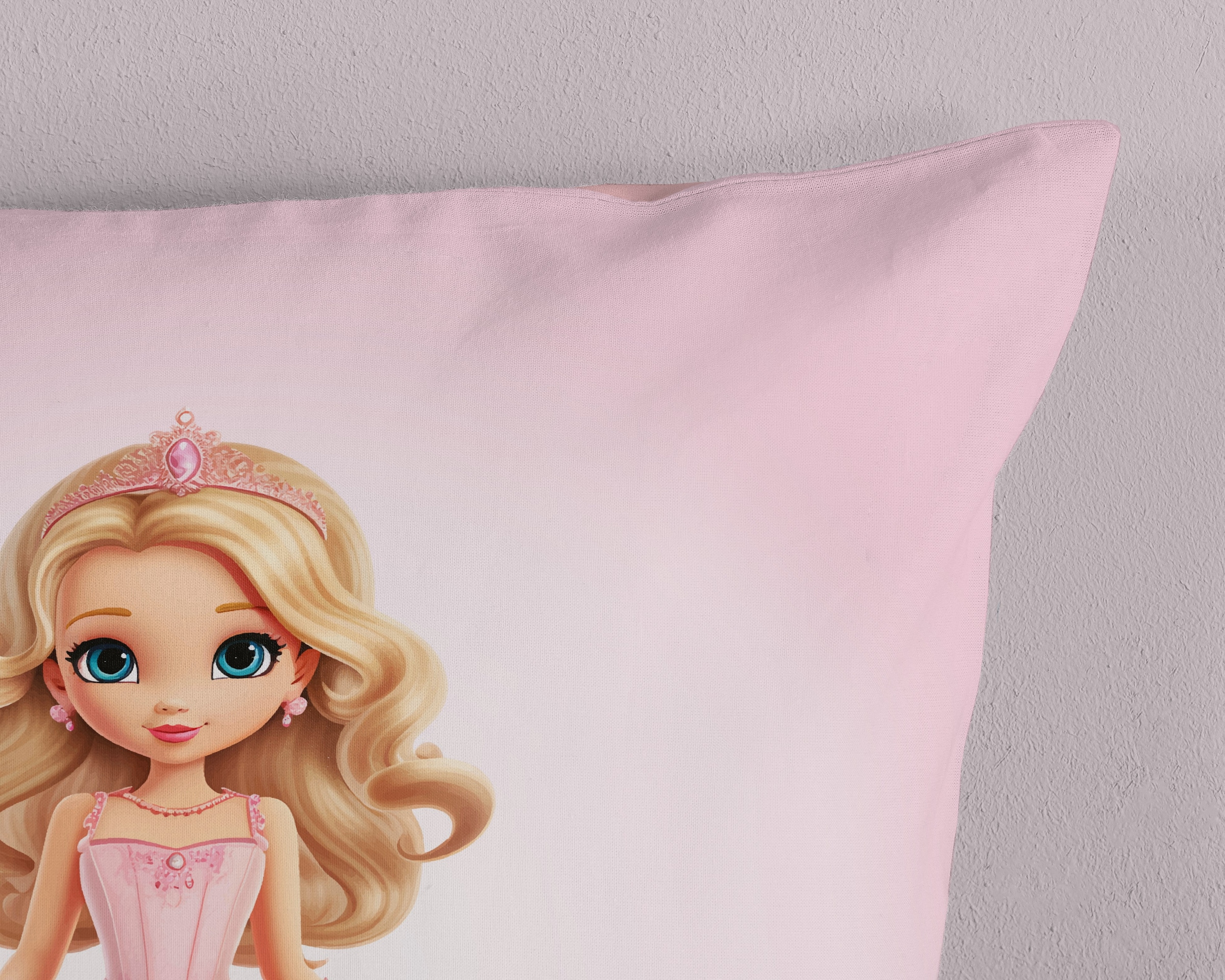 PURE luxury collection Kinderbettwäsche »Bellas«, Mikrofaser, 135x200, 2 Teilig, Wendeoptik, Kind, Mädchen, Prinzessin