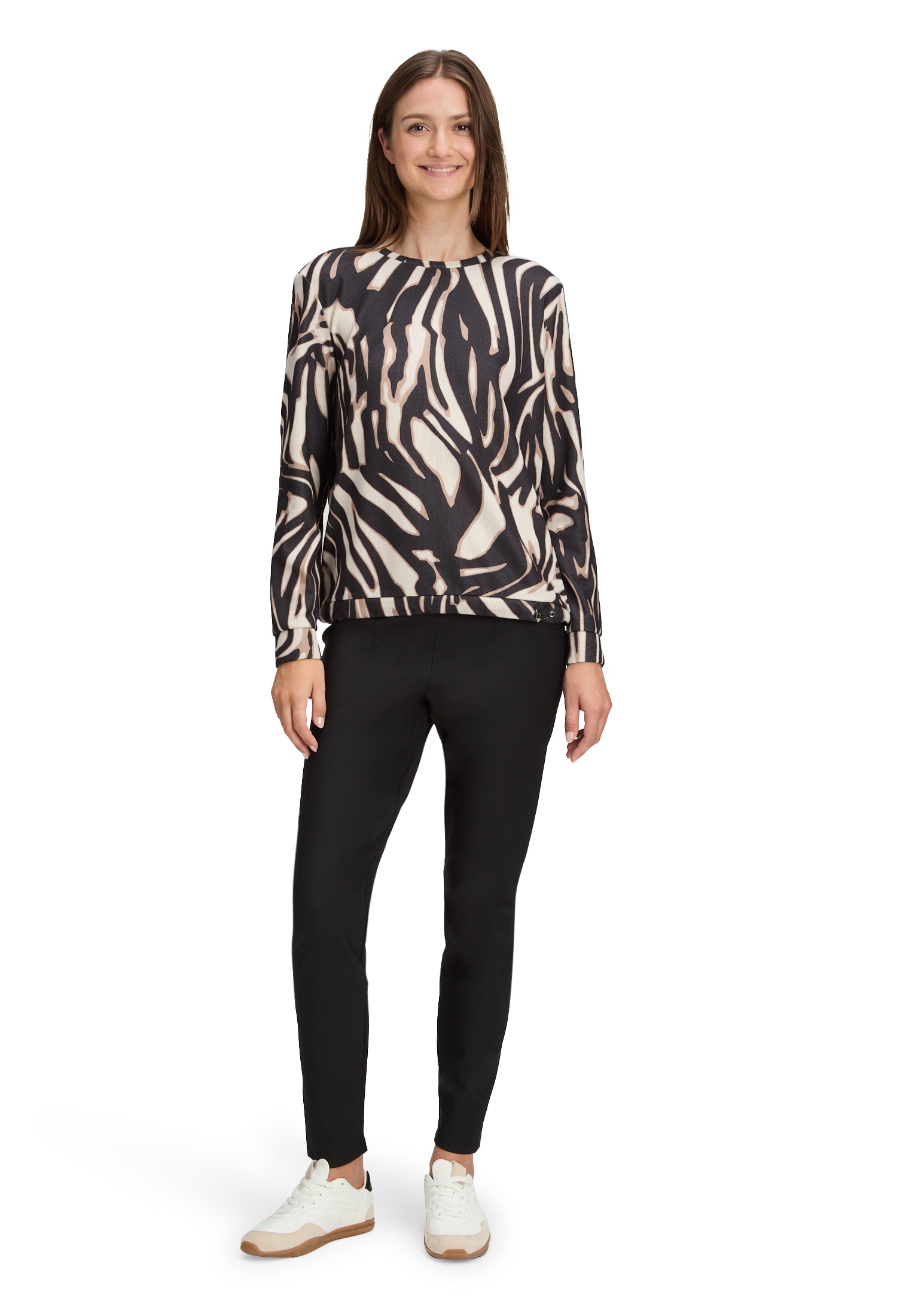 Betty&Co Sweatshirt »Casual-Shirt mit Tunnelzug«
