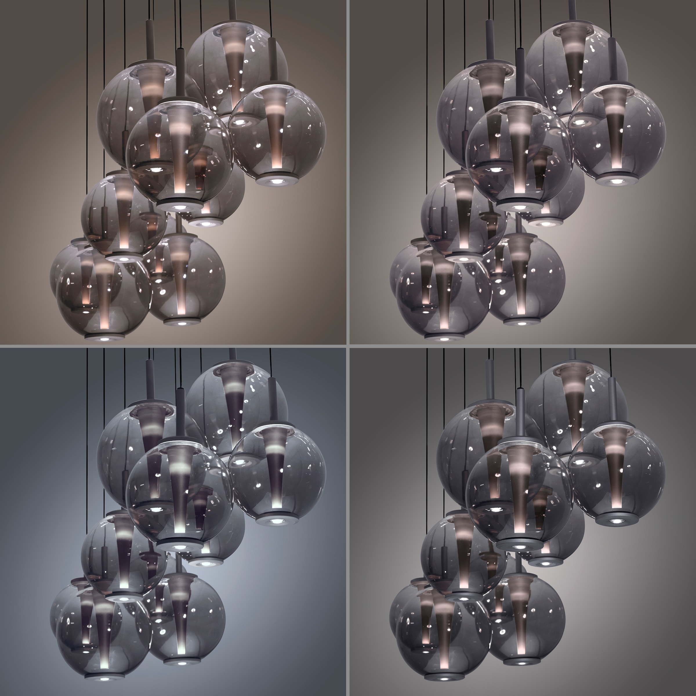Neuhaus PURE LED Pendelleuchte »PURE E-Infinity« LED-Board 1 Stk. warmweiß - kaltweiß e-SLIDE® Funktion, CCT, dimmbar, Fernbedienung