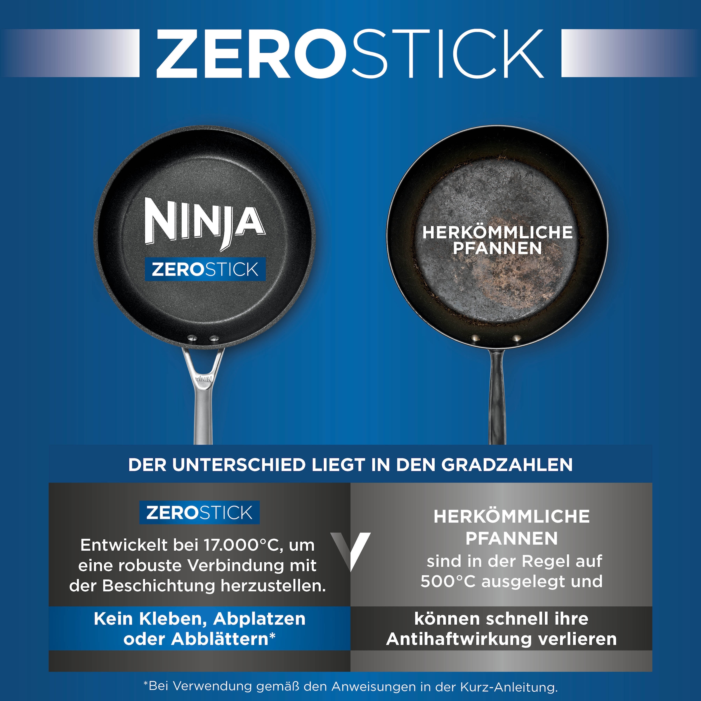 NINJA Wok »Ninja ZEROSTICK Premium Wok 28 cm C30928DE« Aluminium 1 Stk. tlg. Premium Kollektion, ZEROSTICK Technologie, garen ohne Fett