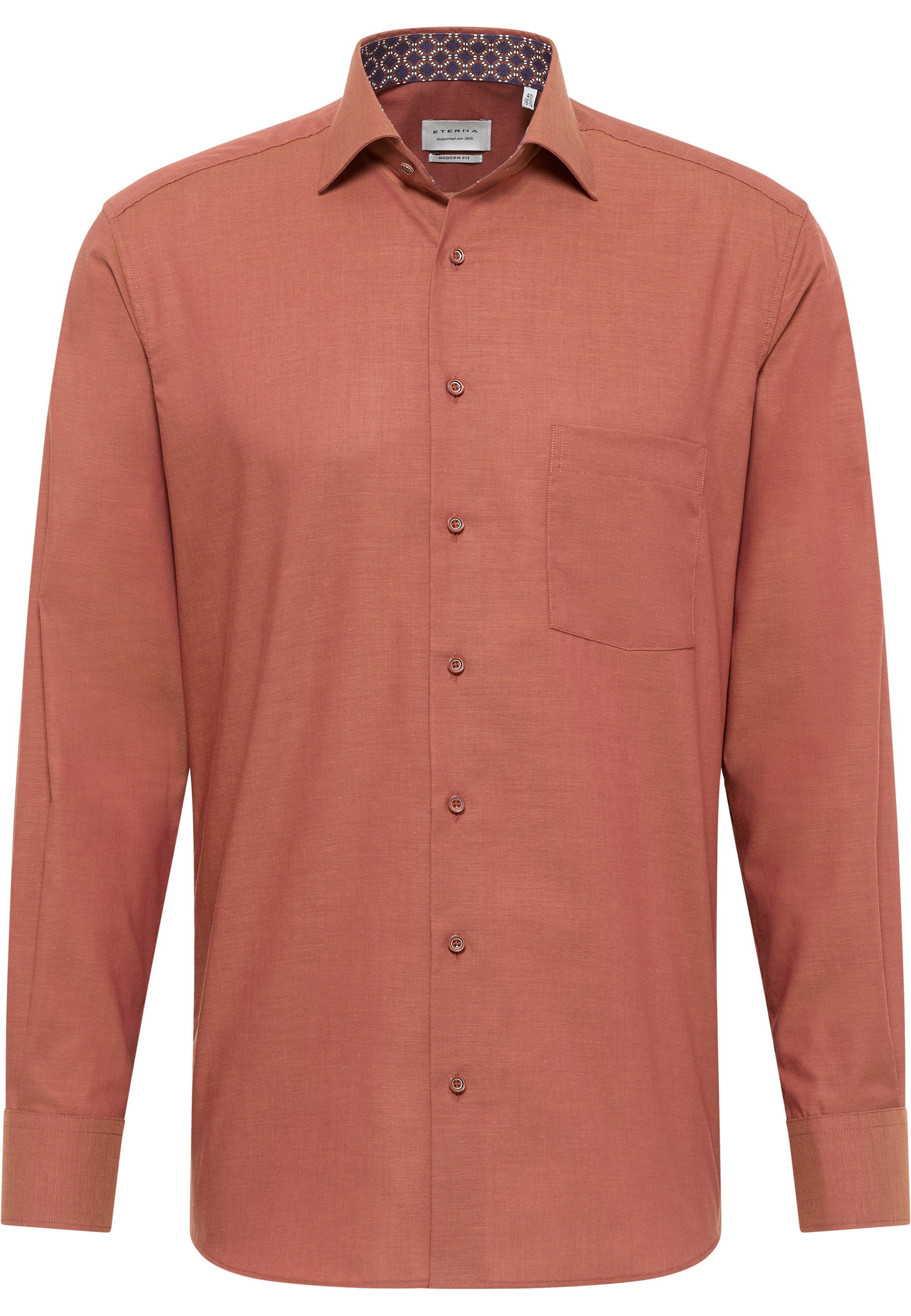 Eterna Langarmhemd »MODERN FIT«, NON IRON (bügelfrei)