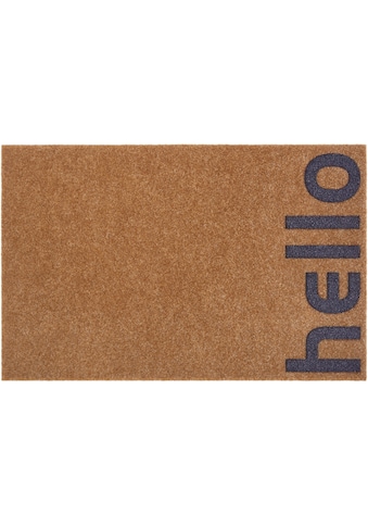 andas Fußmatte »Hello klein«, rechteckig, 10 mm Höhe, In und Outdoor geeignet, mit... kaufen